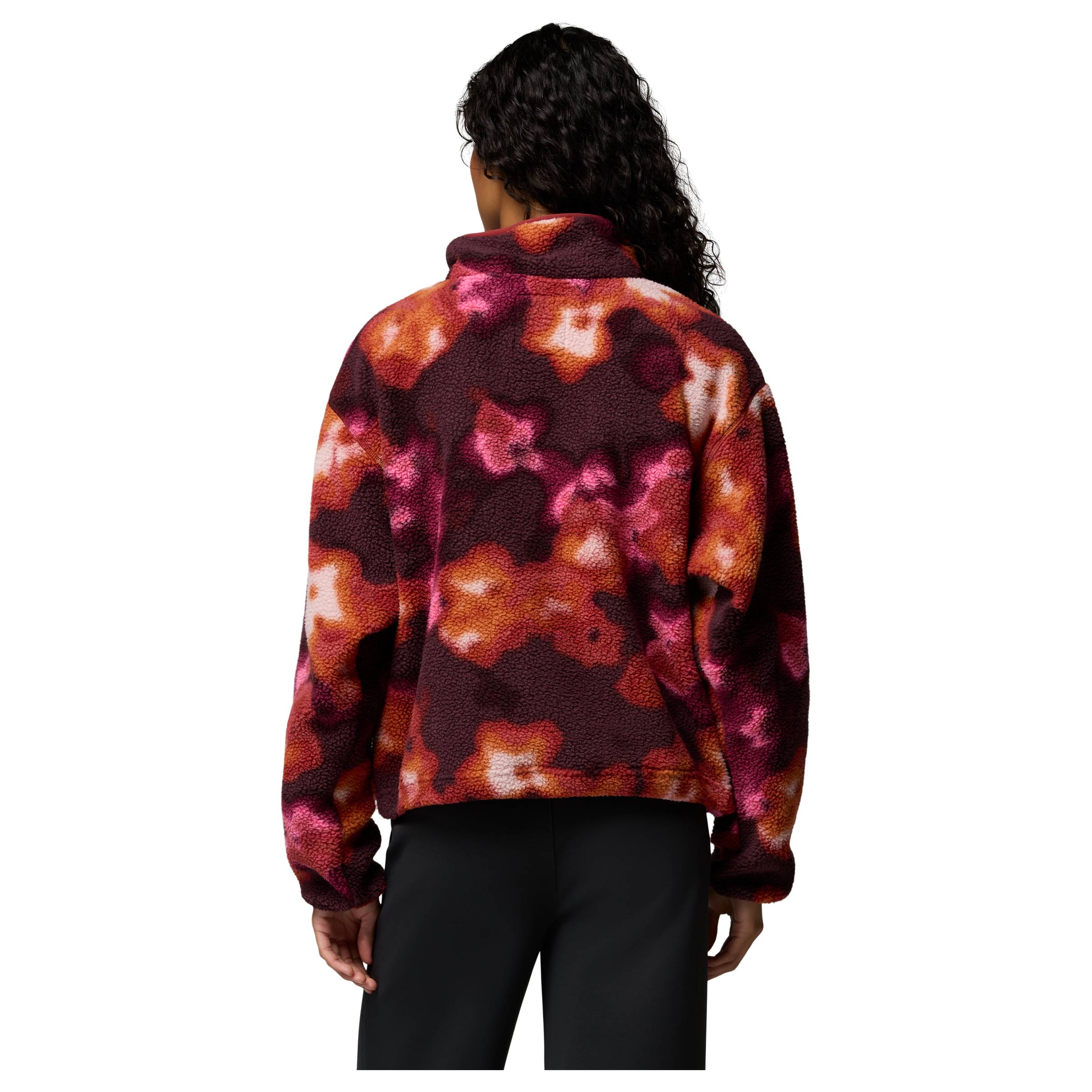 Helvetia II Printed Cropped Half Snap Dame