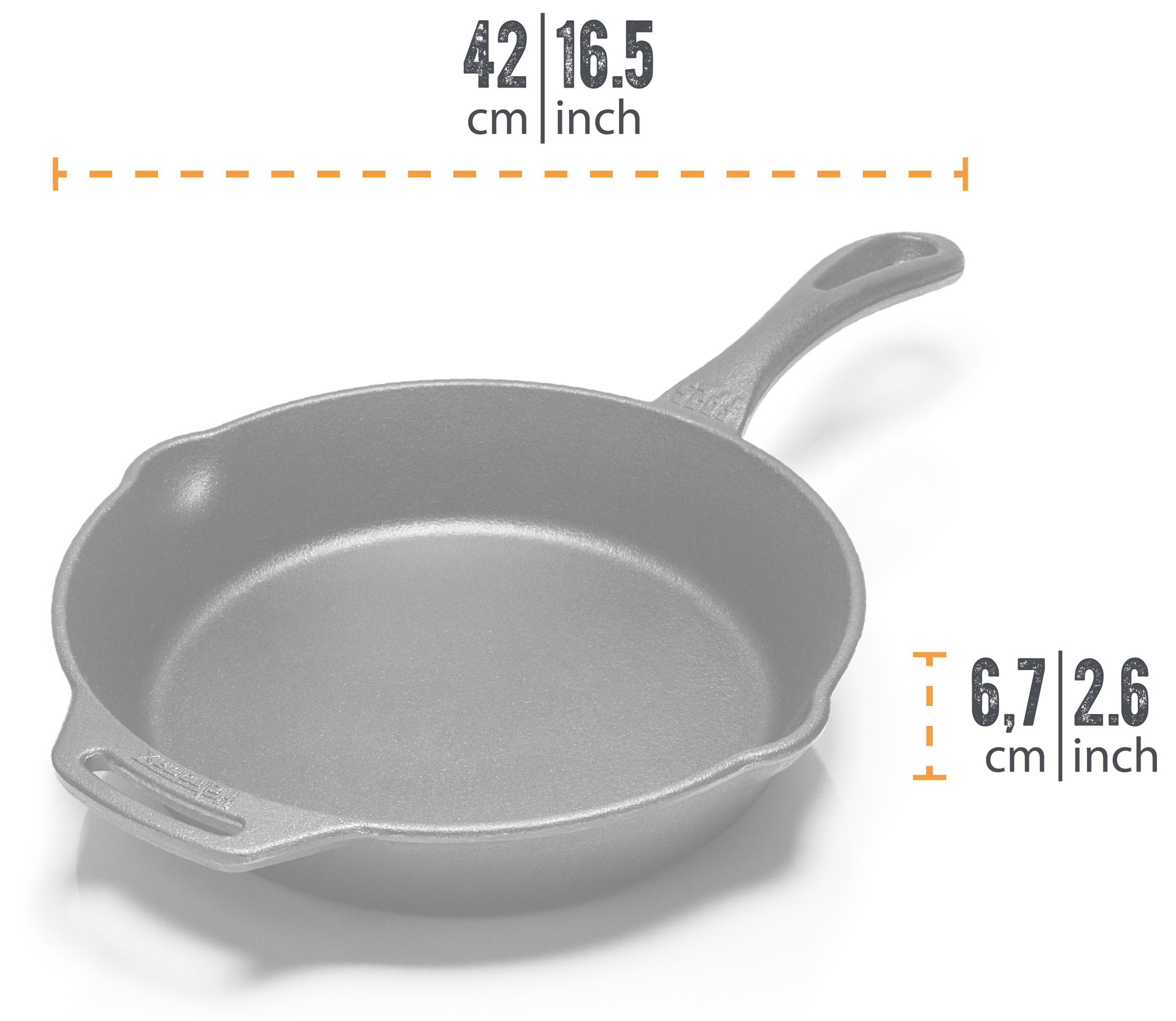 Fire Skillet w/One Handle FP25