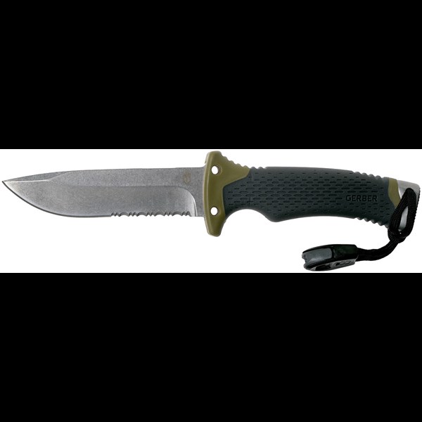 Ultimate Survival Fixed Blade Serrated Edge Knife Gerber Udstyr