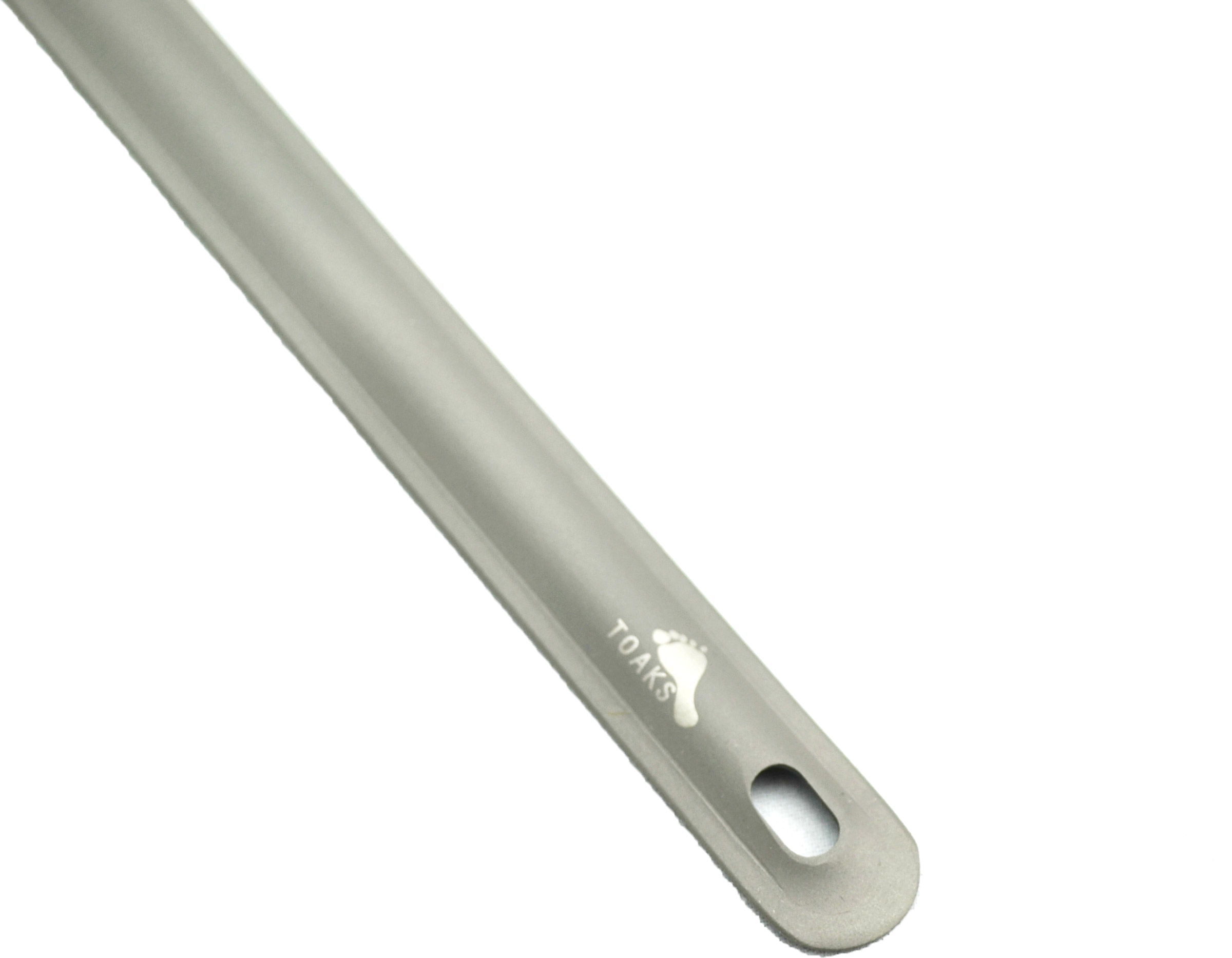 Titanium Long Handle Spork with Polished Bowl