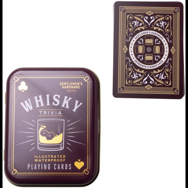 Whisky Trivia Waterproof Playing Cards Gentlemen's Hardware Udstyr