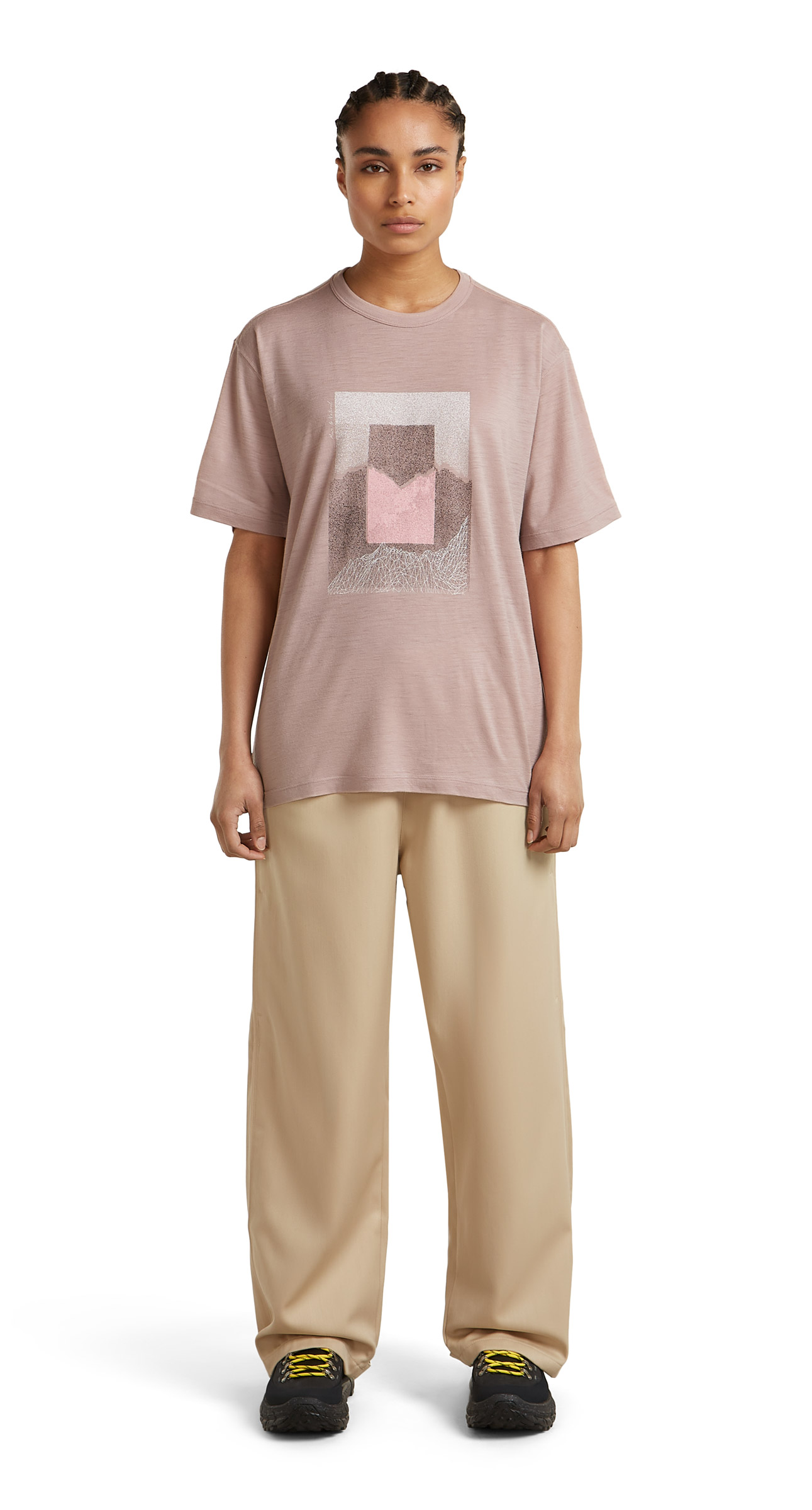 Merino 150 Tech Lite SS Relaxed Tee Mountain Shift Dame