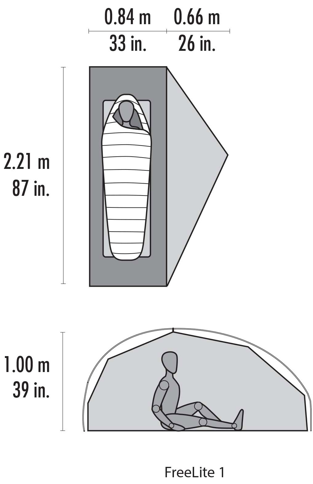 FreeLite 1 Ultralight, 1-Persons Telt