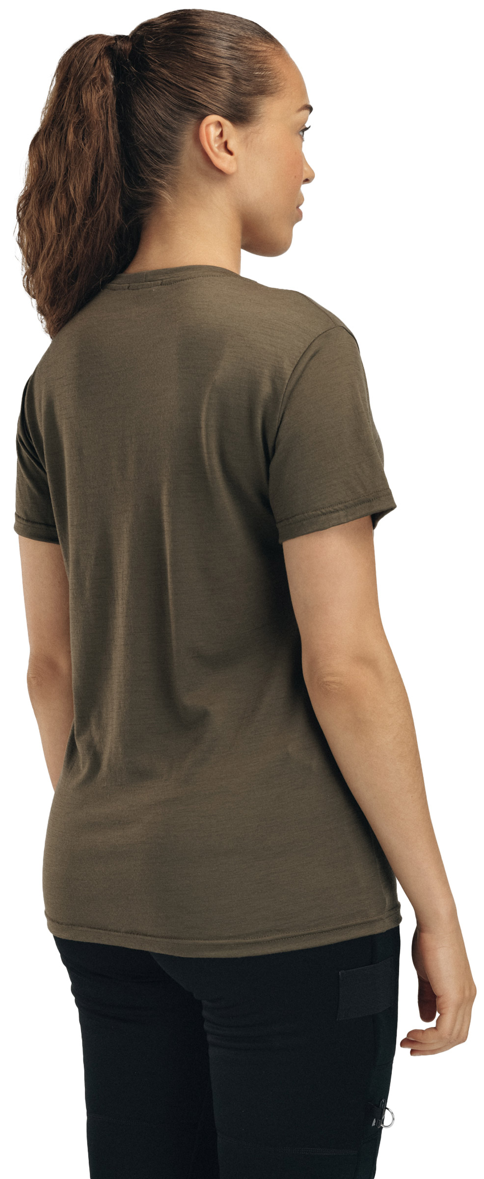 LightWool Tee Antler Print Dame