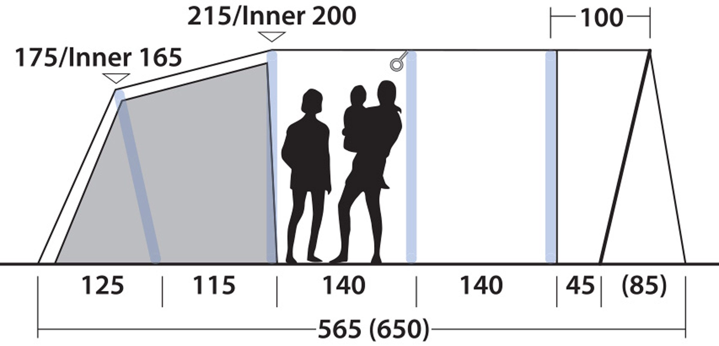 Colorado 6 Lufttelt, 6-Personers Telt