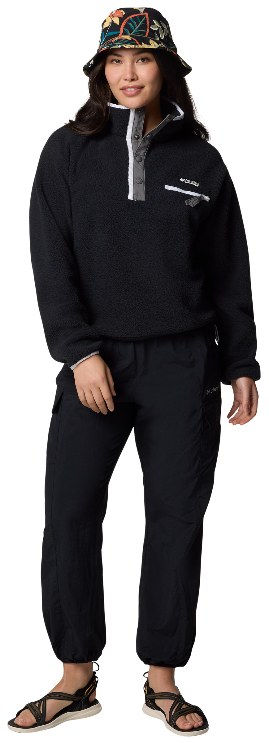 Helvetia II Cropped Half Snap Fleece Dame