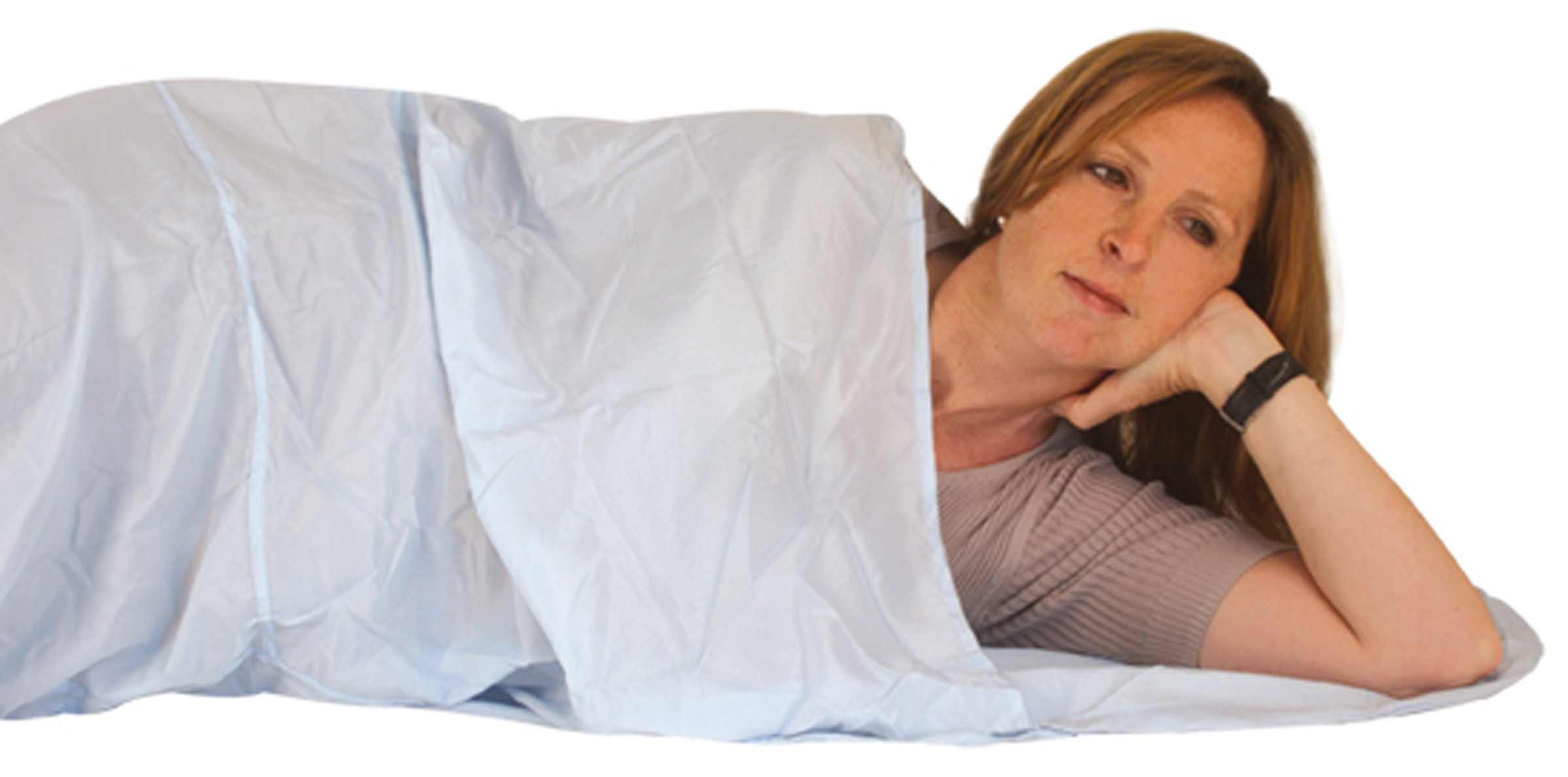 Sleeping Bag Inlet Cotton Mummy TravelSafe sovegrej