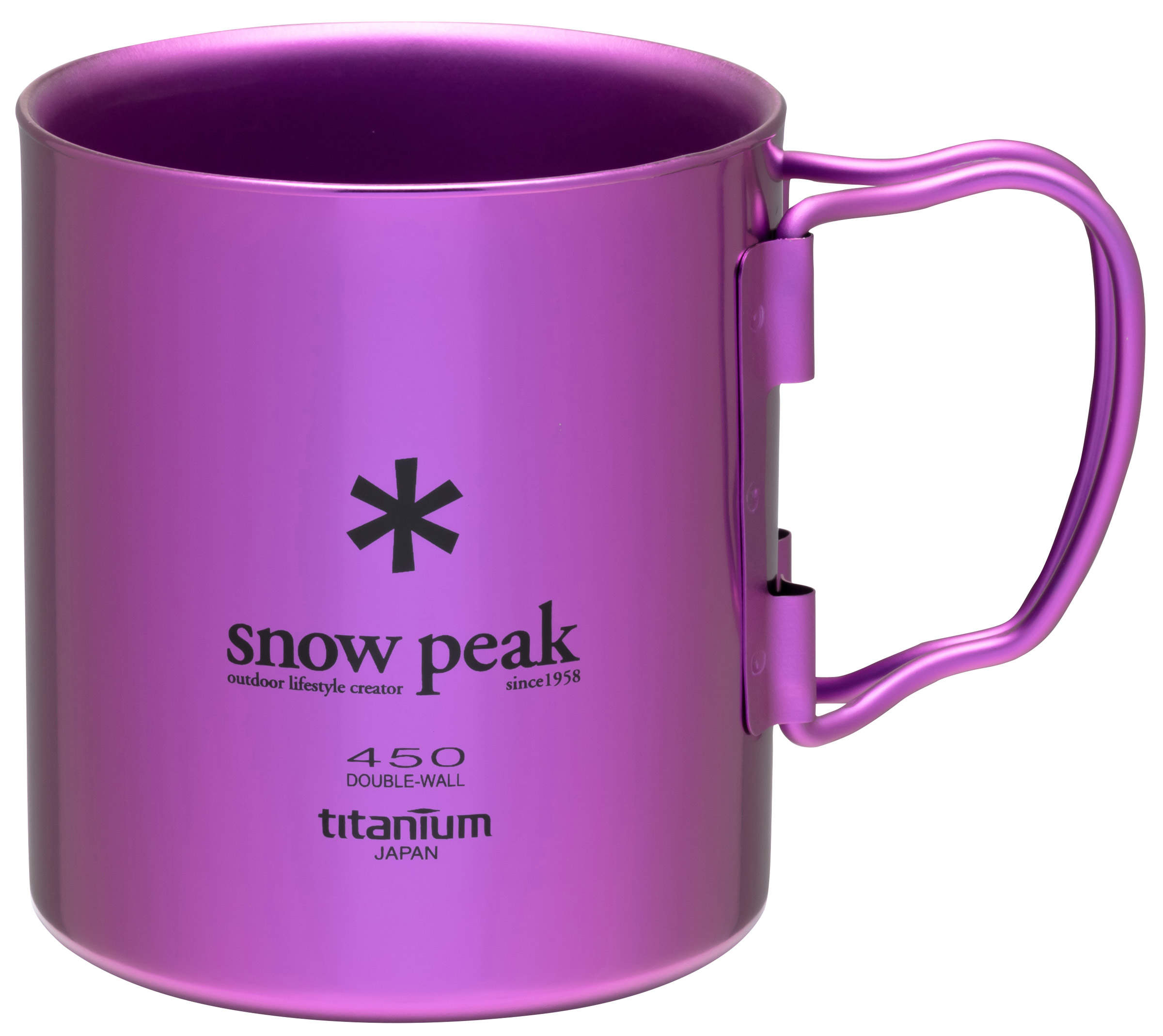 Titanium Double Wall Anodized 450 ml Kop Snow Peak kogegrej