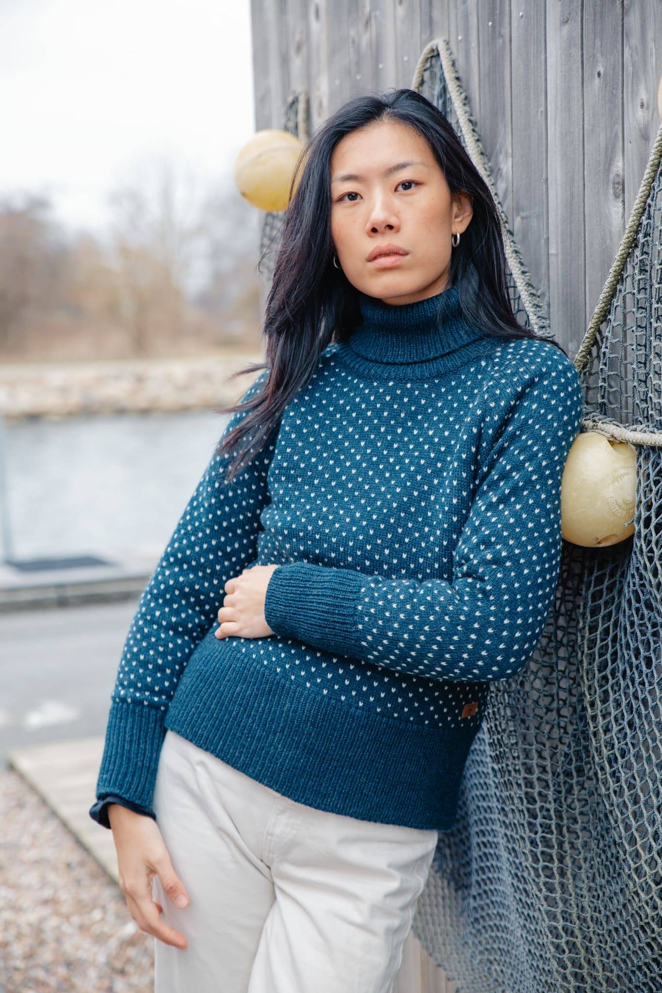 Snowy Sweater High Neck Dame