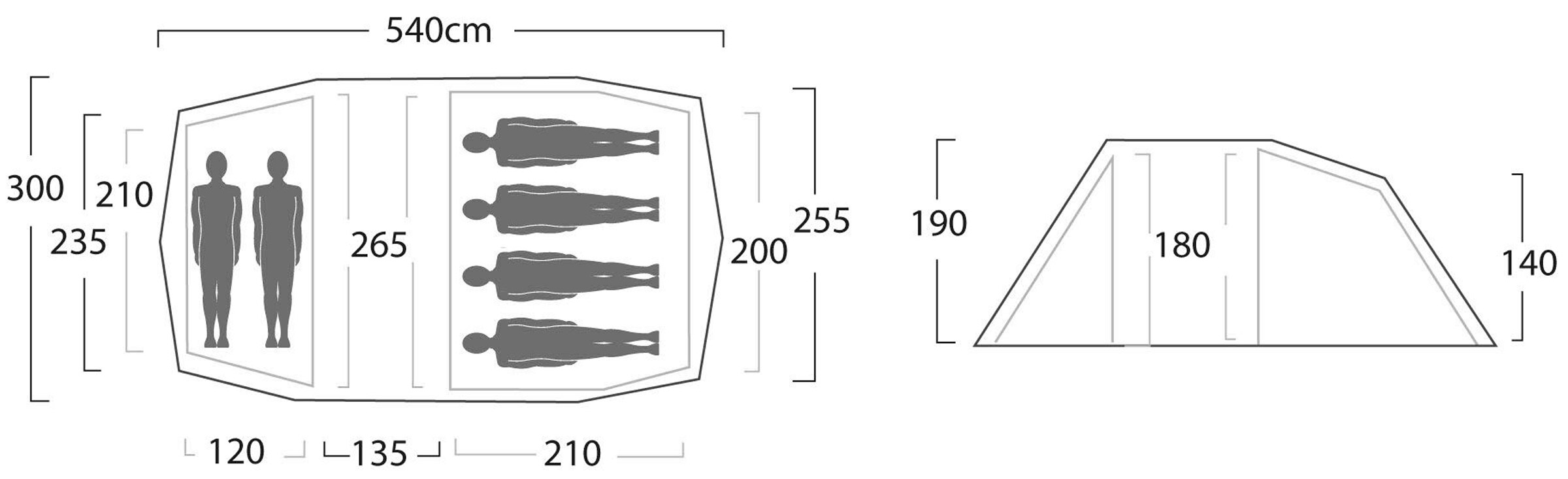 Gimle Family 4+, 4-6-Personers Telt