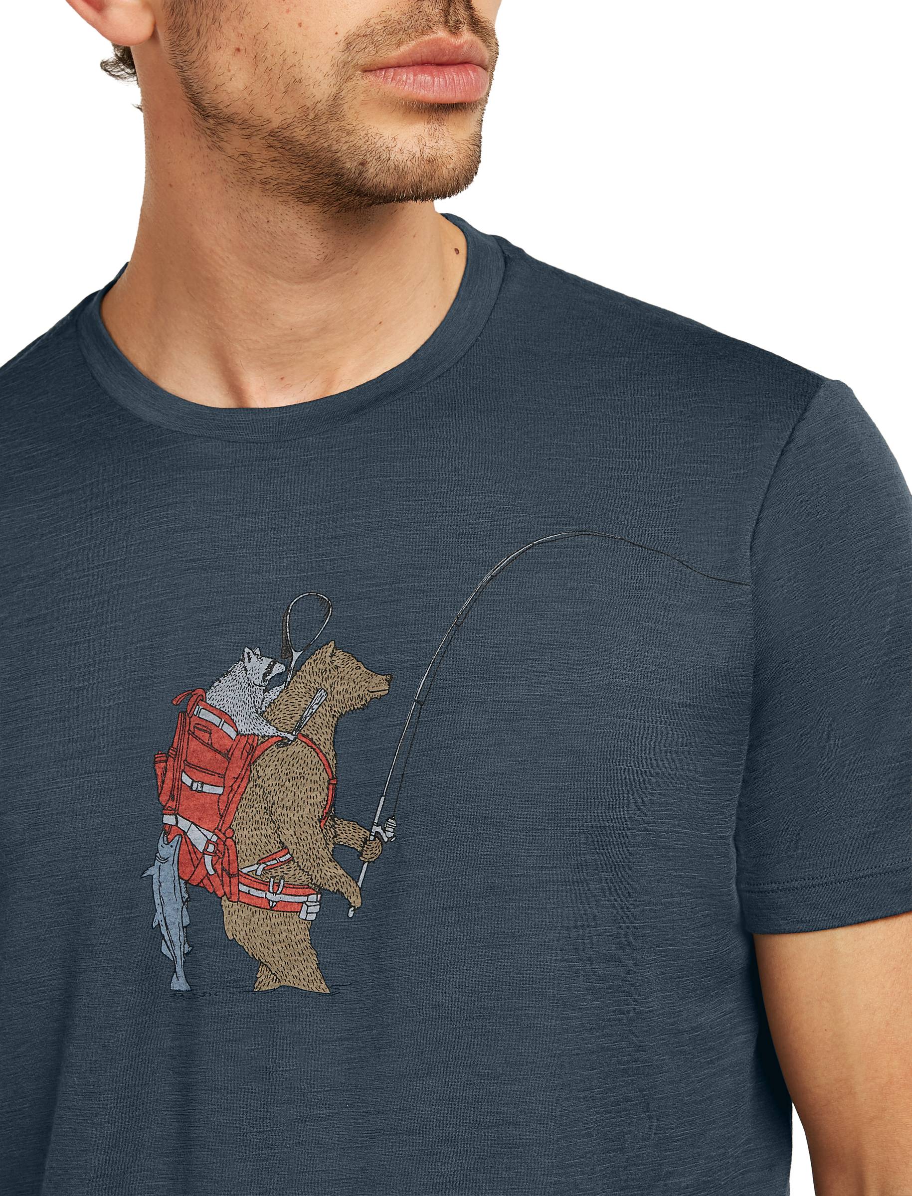 Merino 150 Tech Lite SS Tee Bear Catch Herre