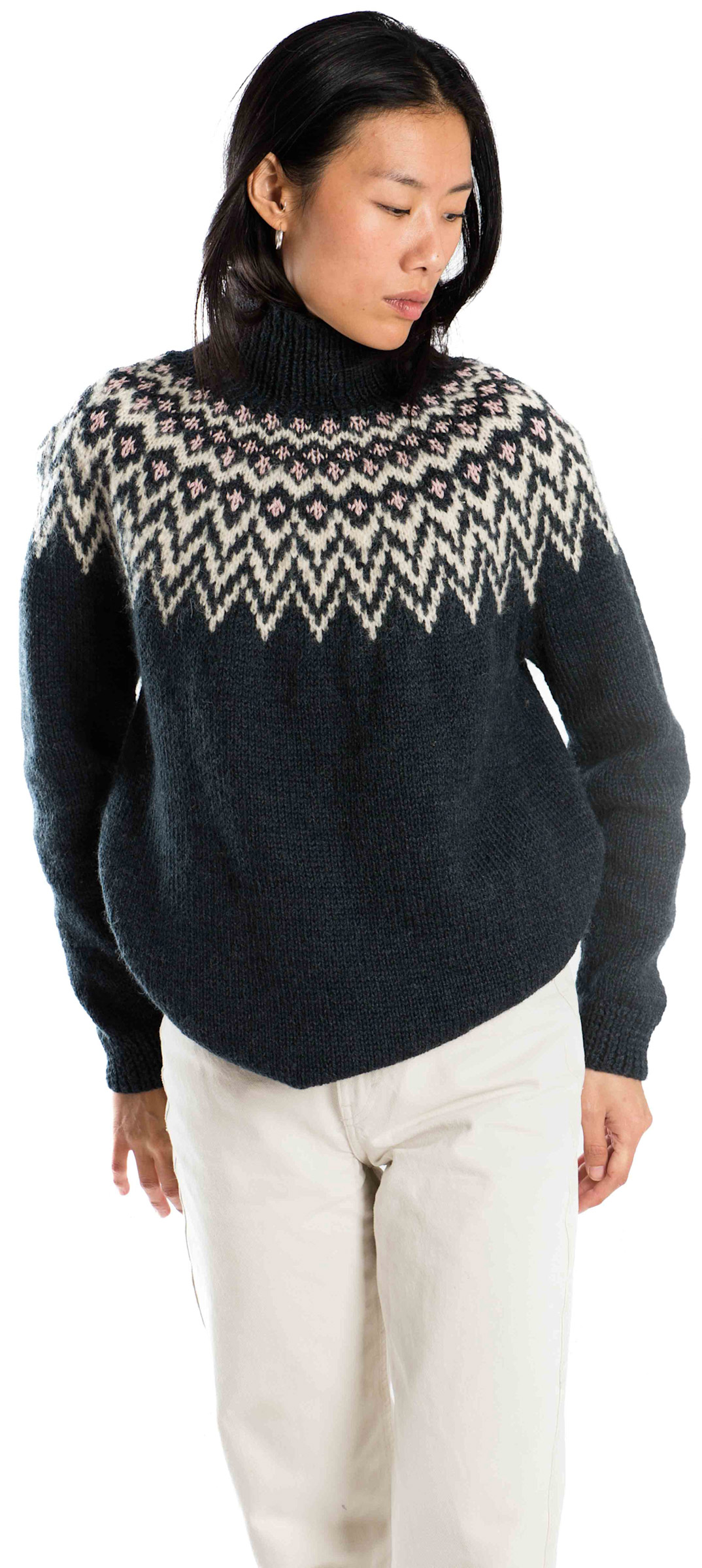 Che Che Sweater High Neck  Dame Fuza Wool beklaedning