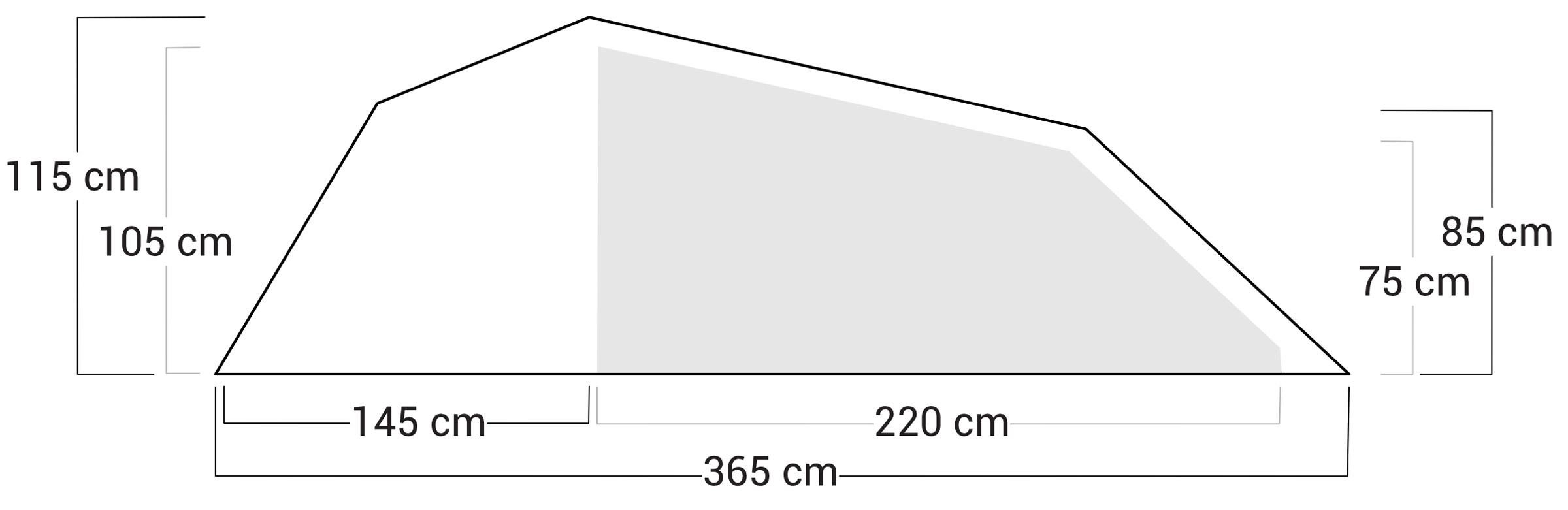 Pro Vidda 3, 3-Personers Telt