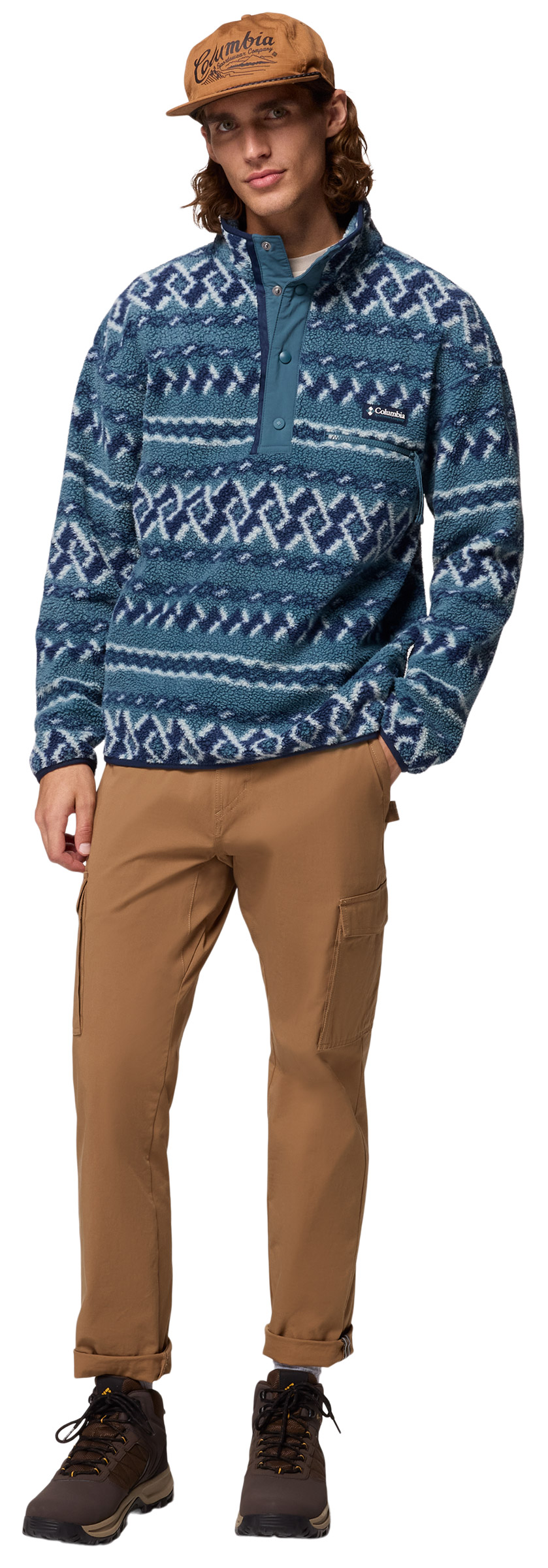 Helvetia II Printed Half Snap Fleece