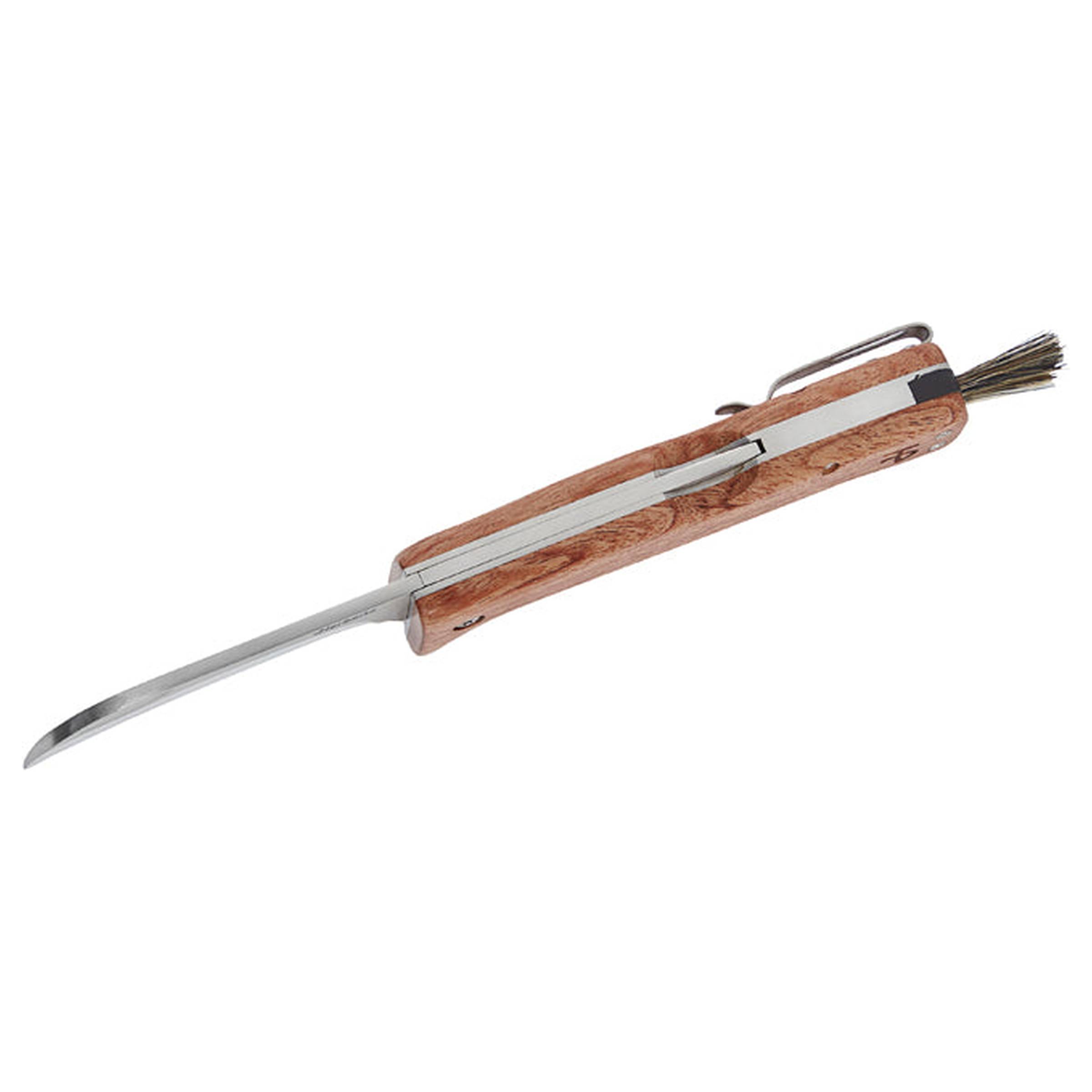 Mushroom Knife with Brush AISI 440 Svampekniv