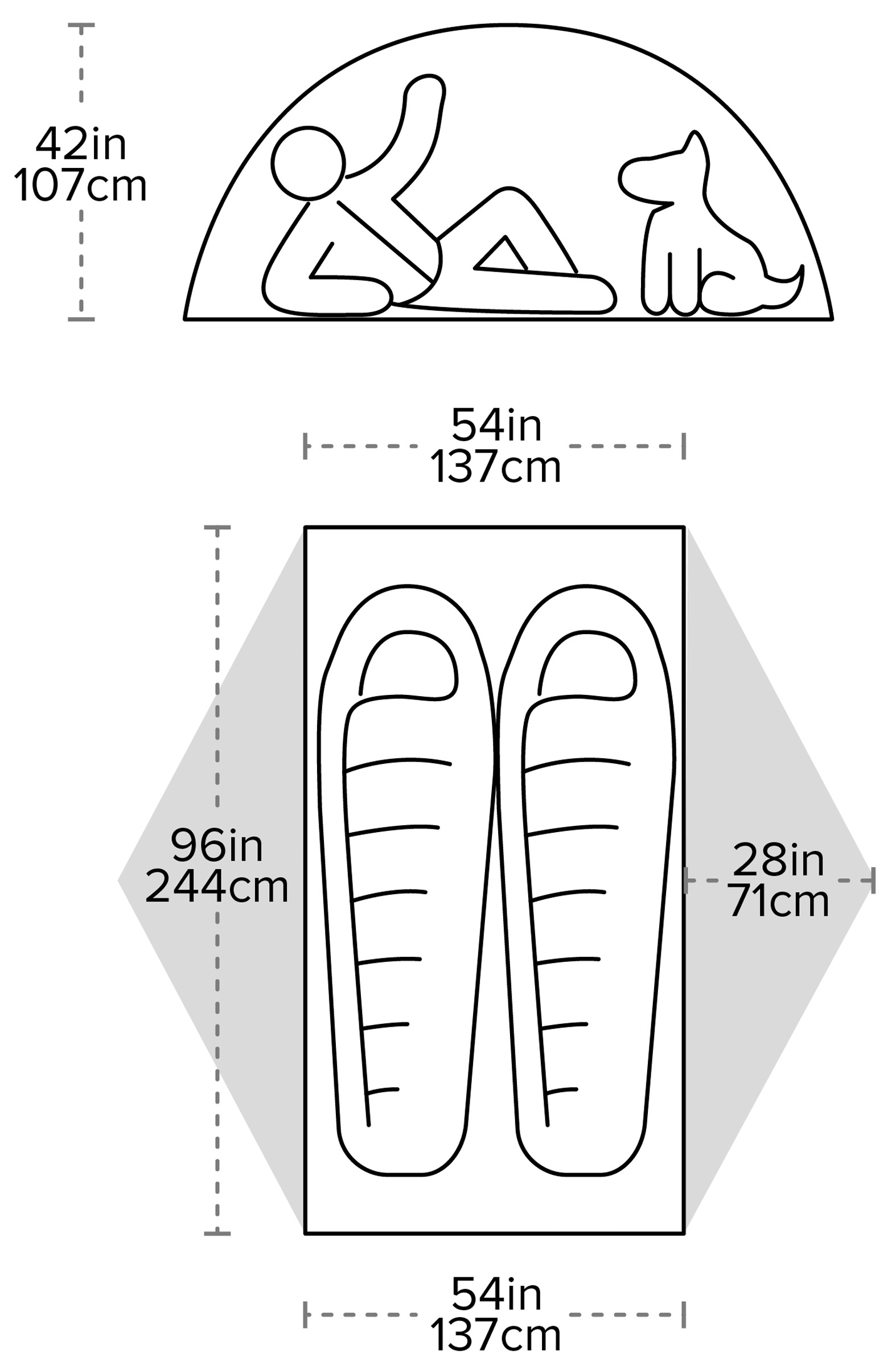 Copper Spur UL2 XL, 2-Personers Telt