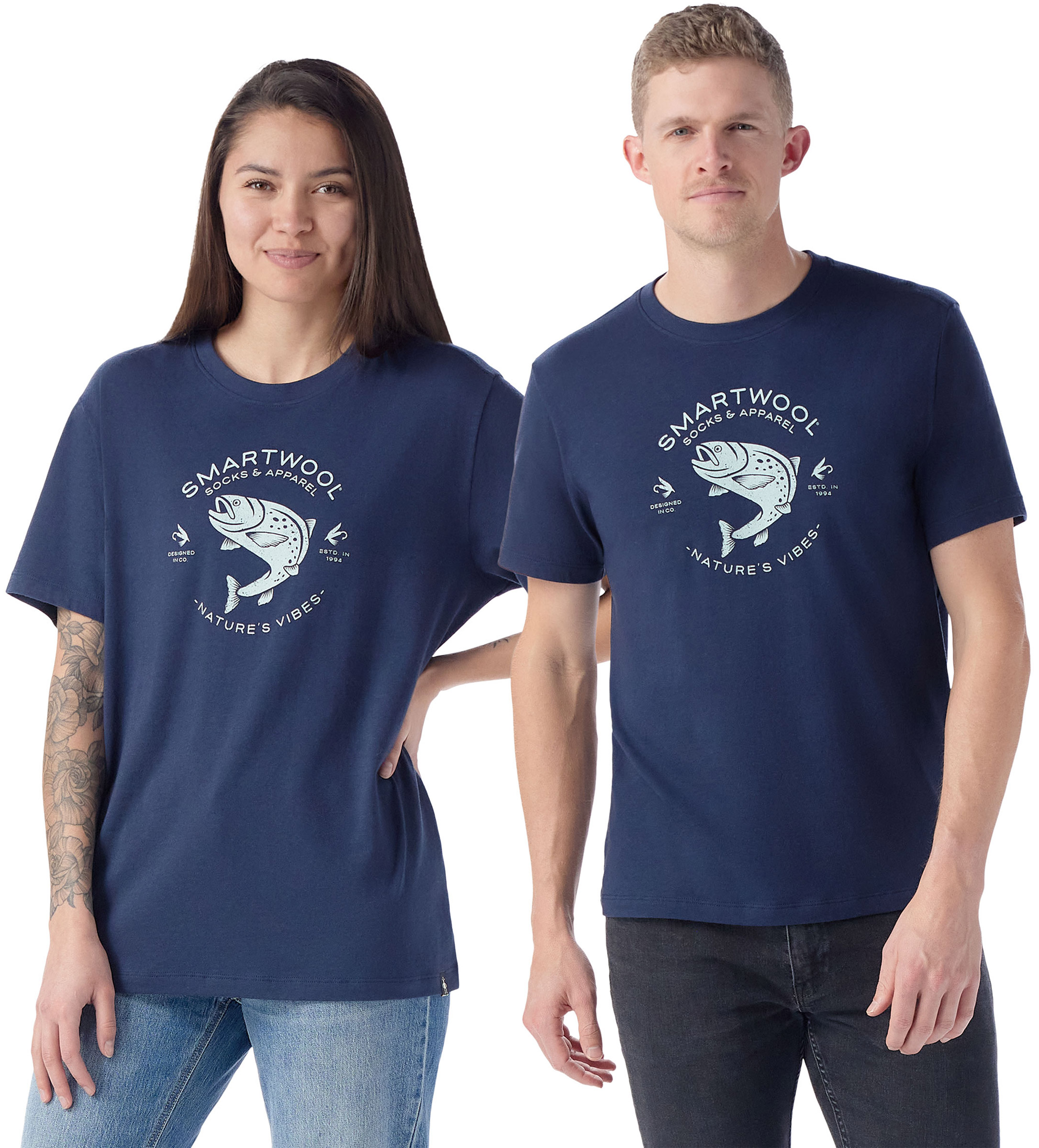 Trout Fishing Short Sleeve Graphic Tee SmartWool dame