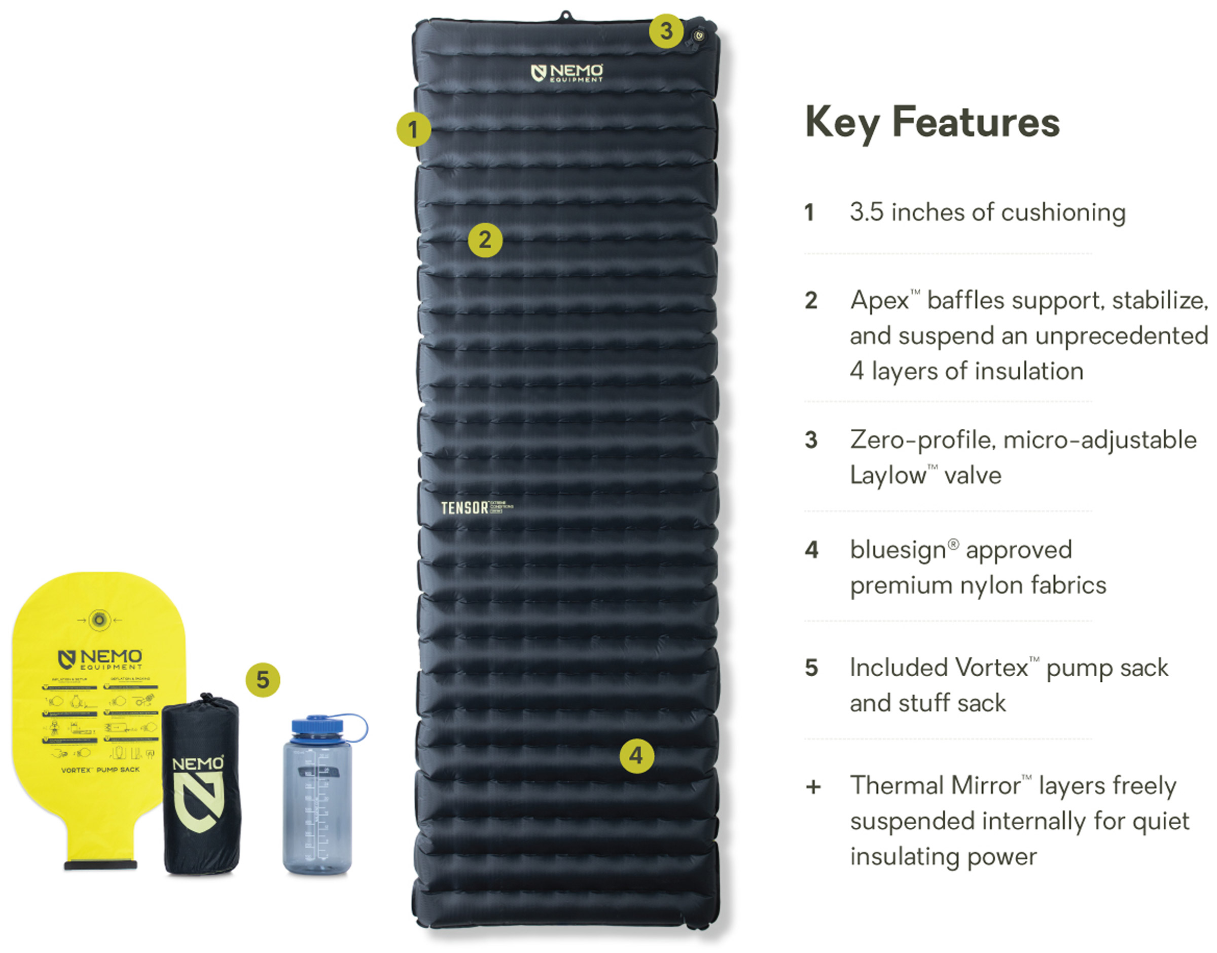 Tensor Extreme Conditions Long Wide Oppusteligt Liggeunderlag