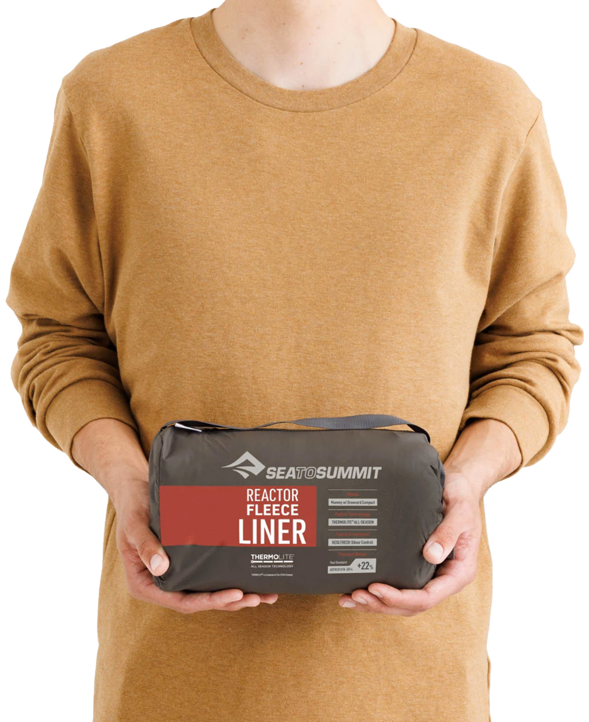 Reactor Fleece Sleeping Bag Liner Mummy w/Drawcord