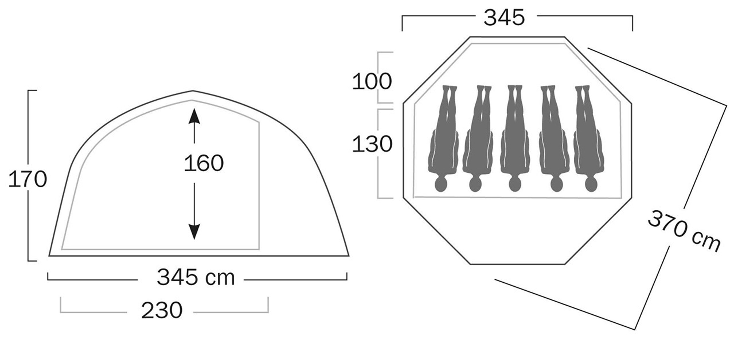 Varanger Dome 4-6, 6-Personers Telt