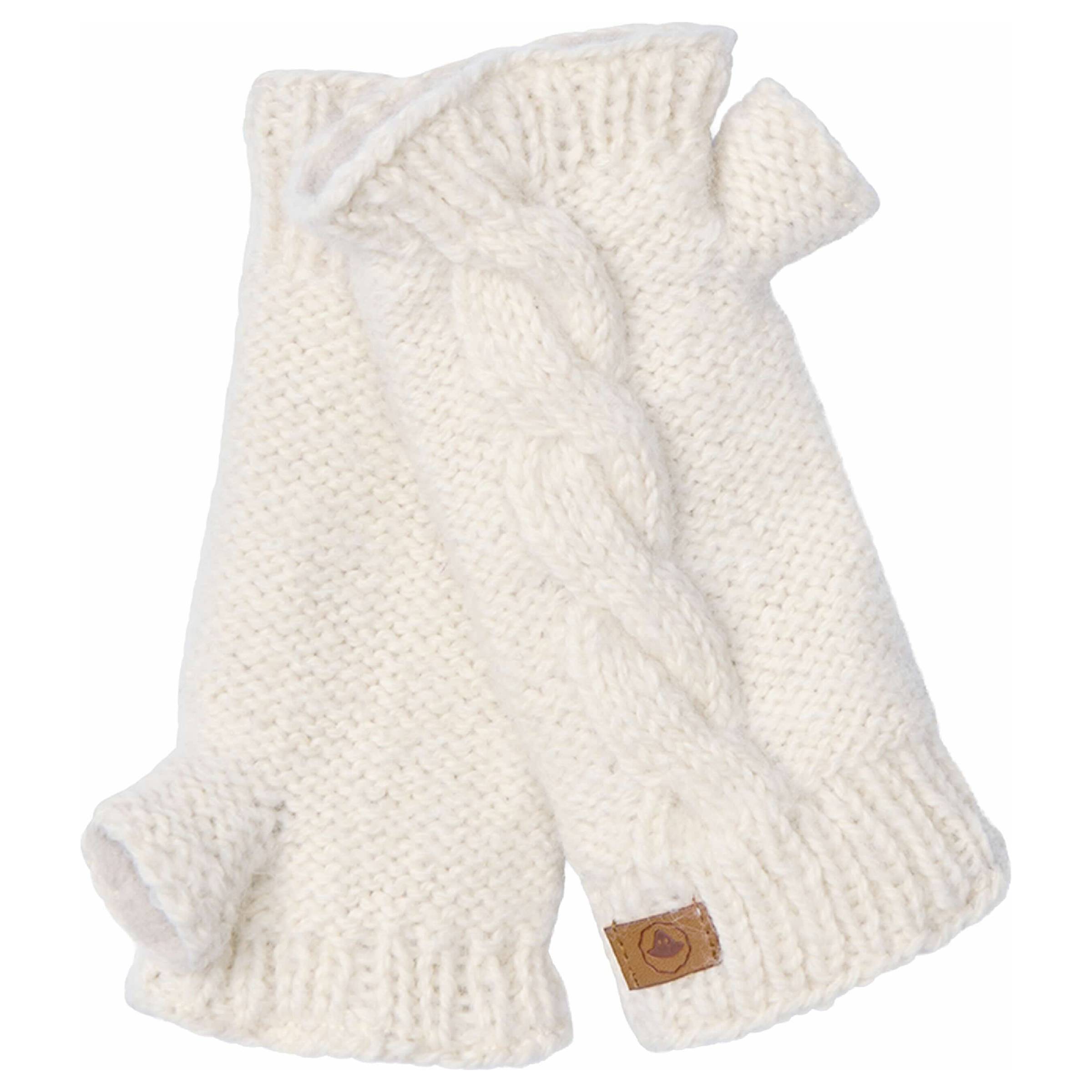 Cable Wristwarmer Sgl. Dame Fuza Wool dame