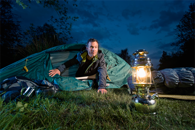 Paraffin Lamp HK500, Chrome