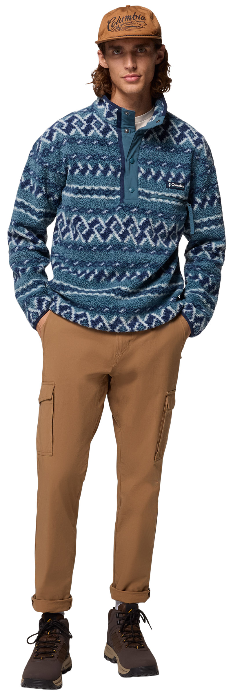 Helvetia II Printed Half Snap Fleece