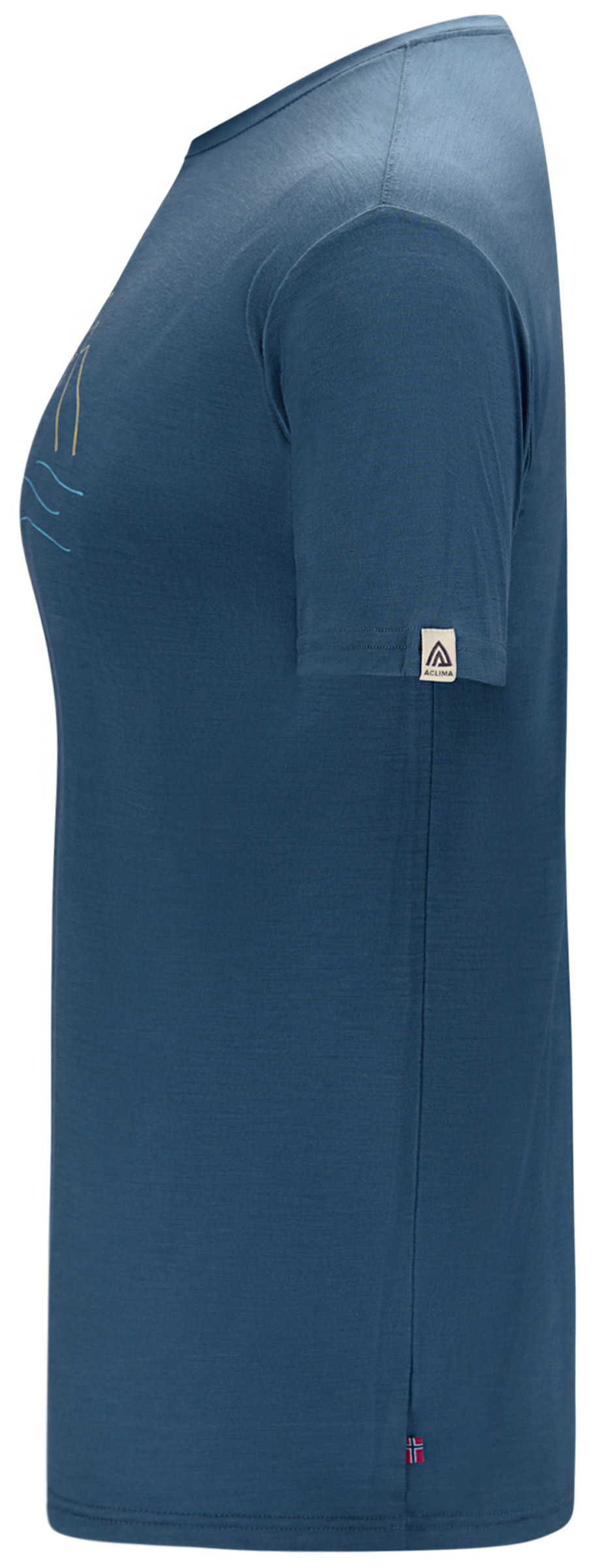 LightWool 140 Tee Sunset Print Dame