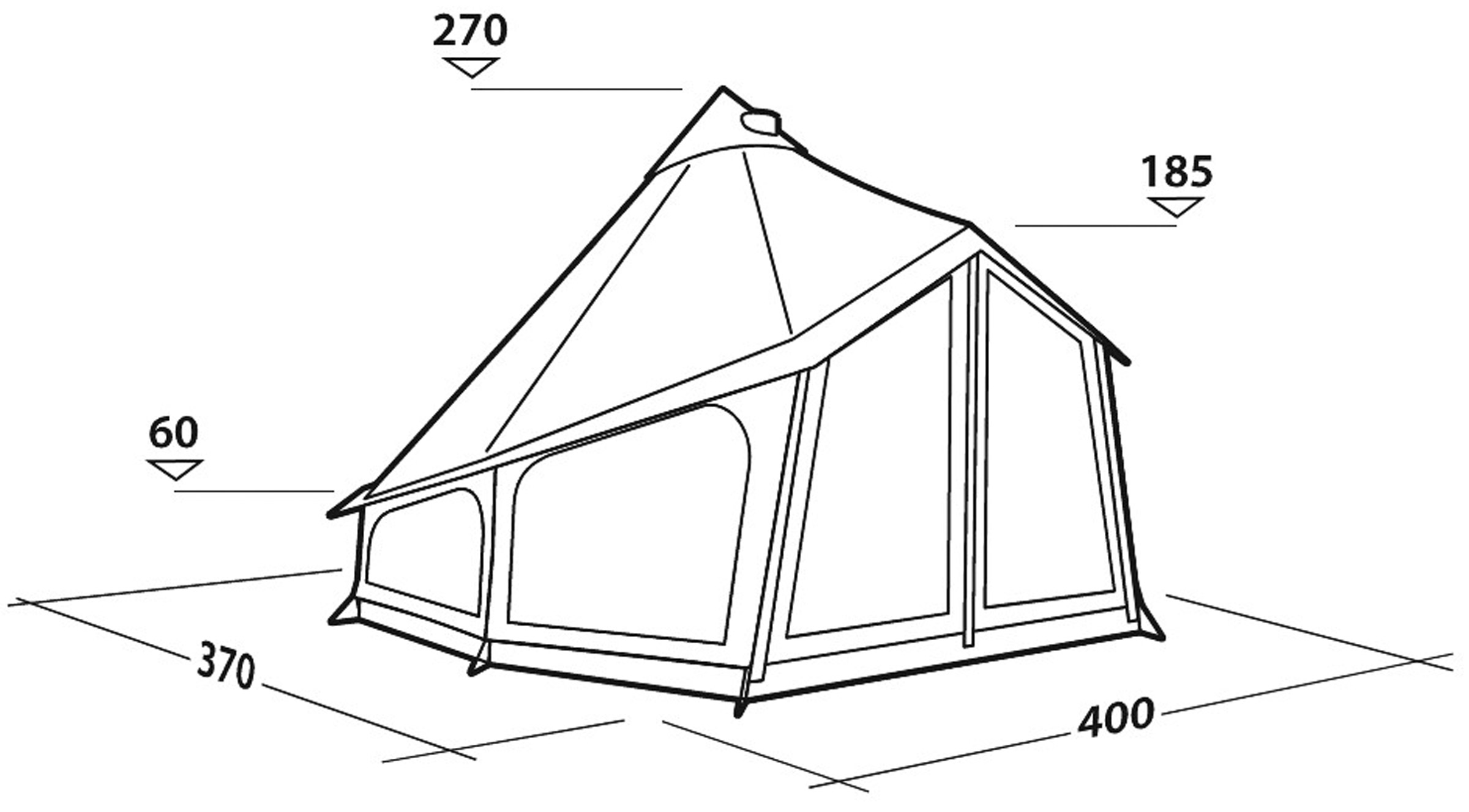 Settler Field 6, 6-Personers Bomuldstelt
