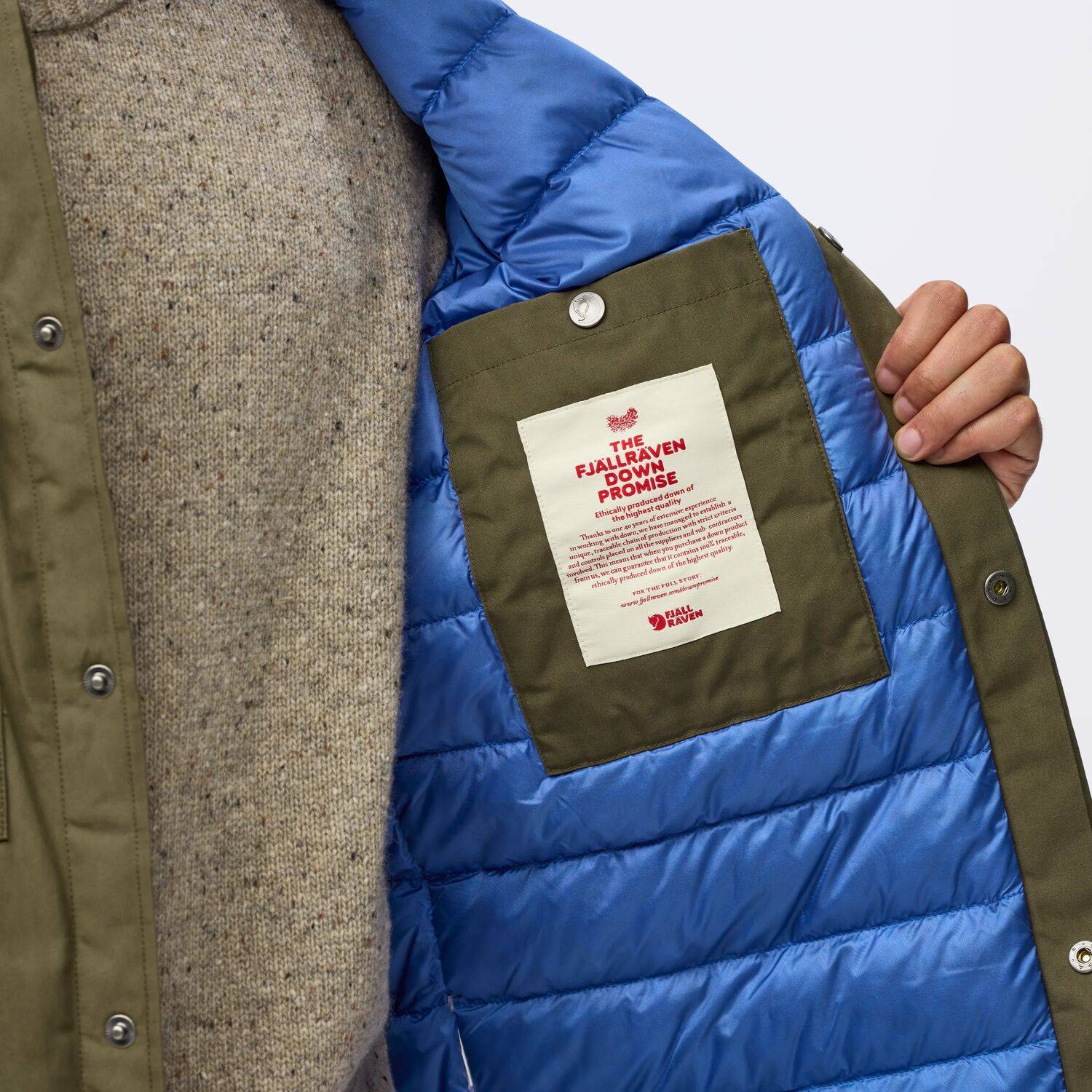 Övik Down Shirt Jacket Herre