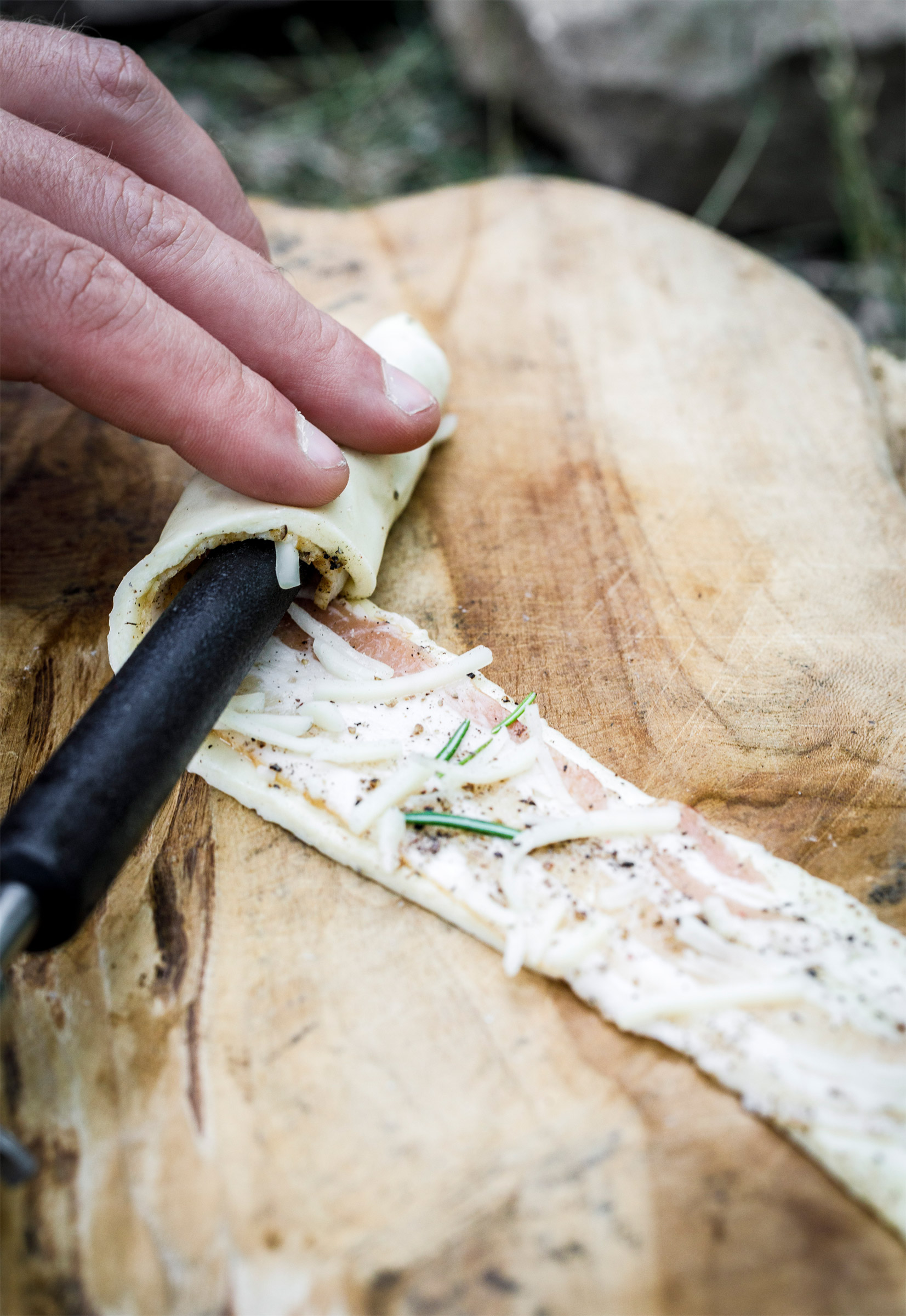 Campfire Bread Skewer With Cast-Iron Tip