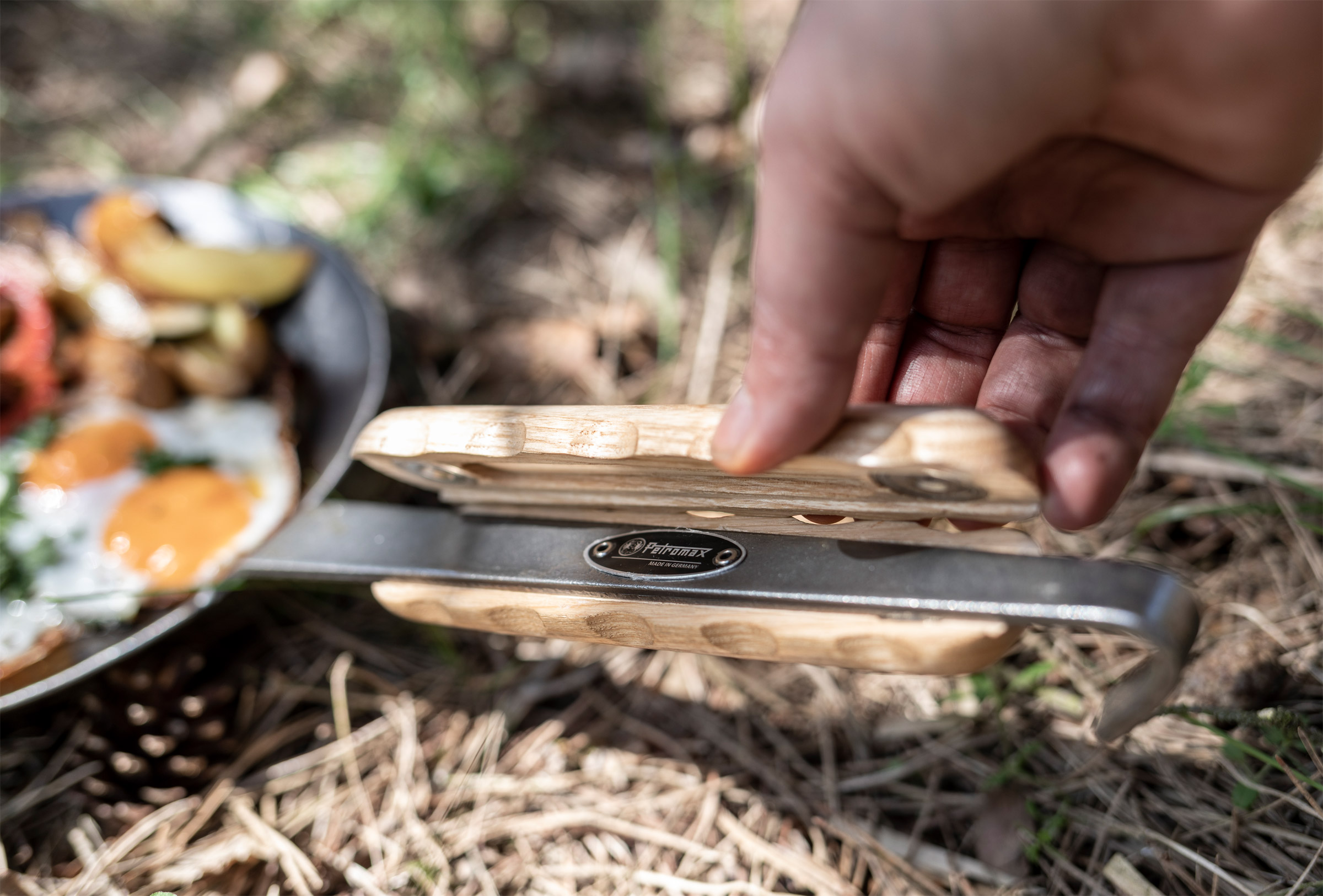 Wooden Handle For Wrought-Iron Pans