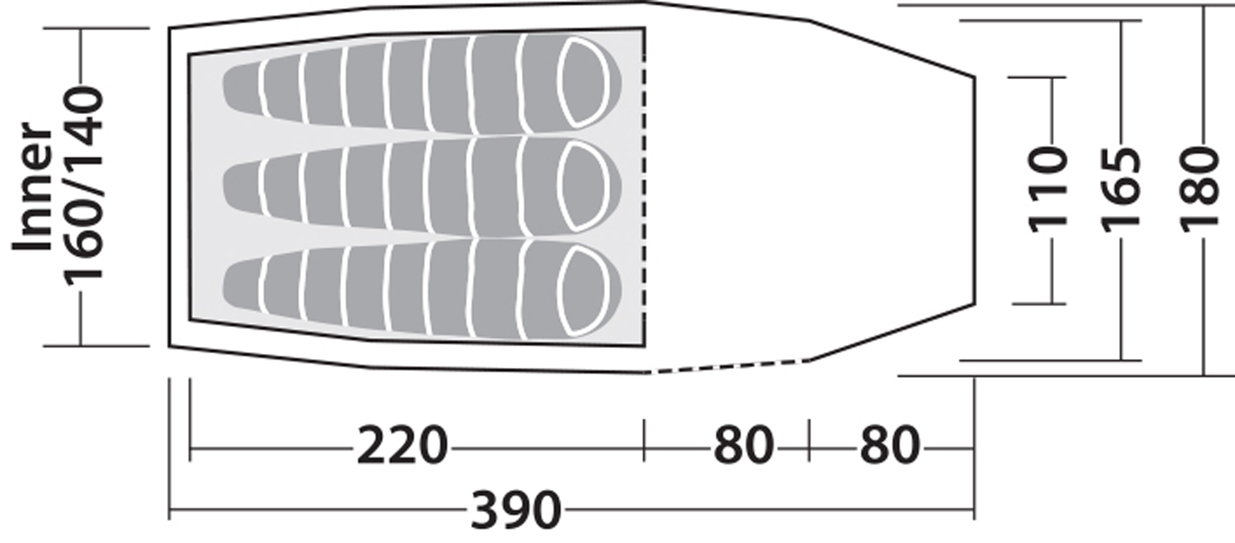 Roamer 3 LW, 3-Personers Telt