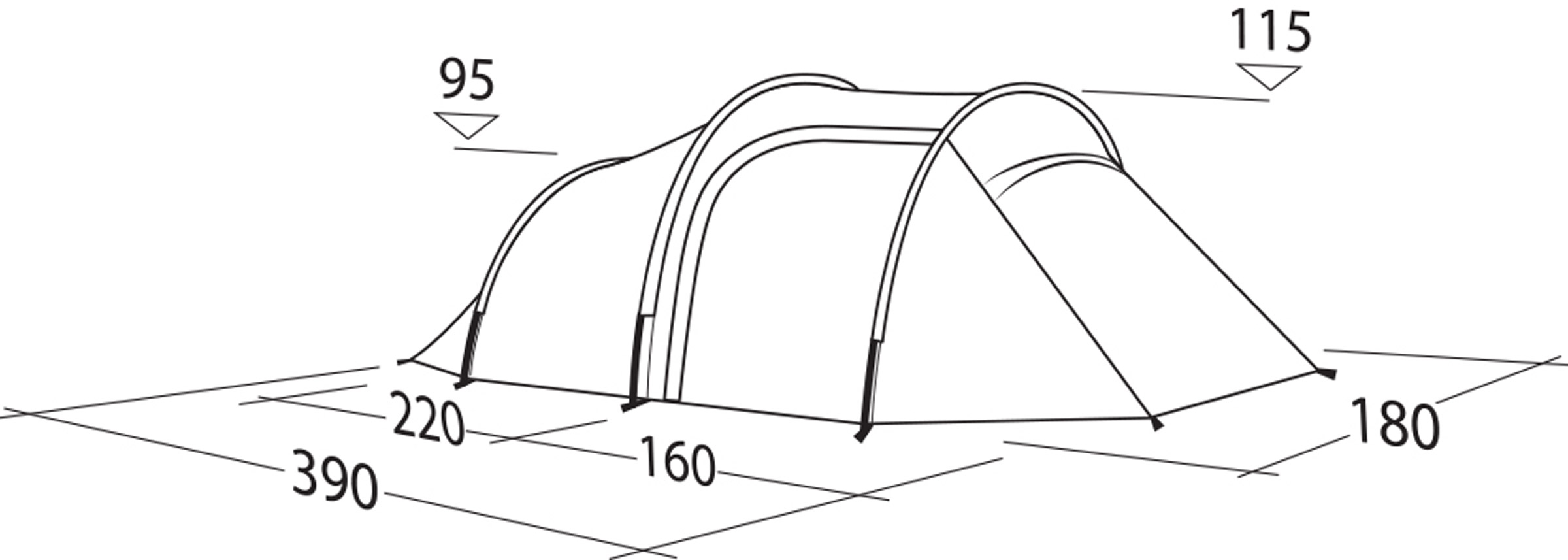 Roamer 3 LW, 3-Personers Telt