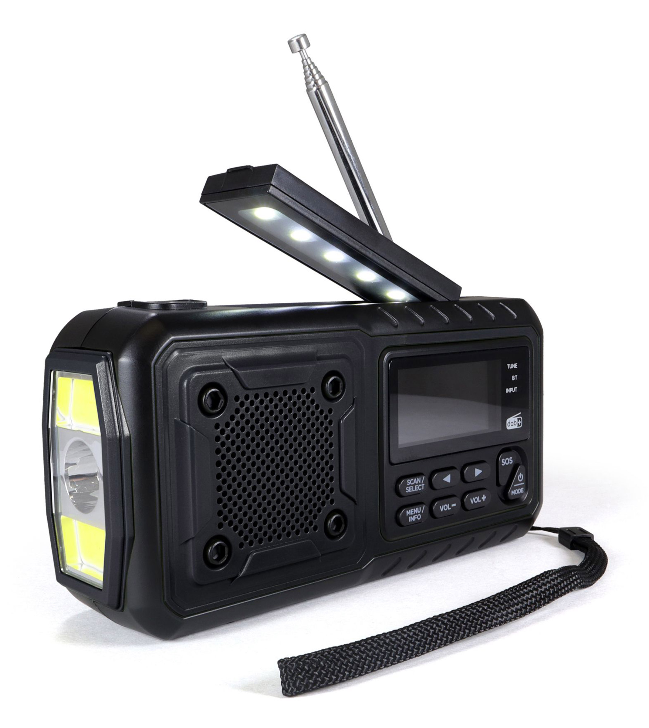 Crank Radio Multi DAB+ Nødradio med Håndsving