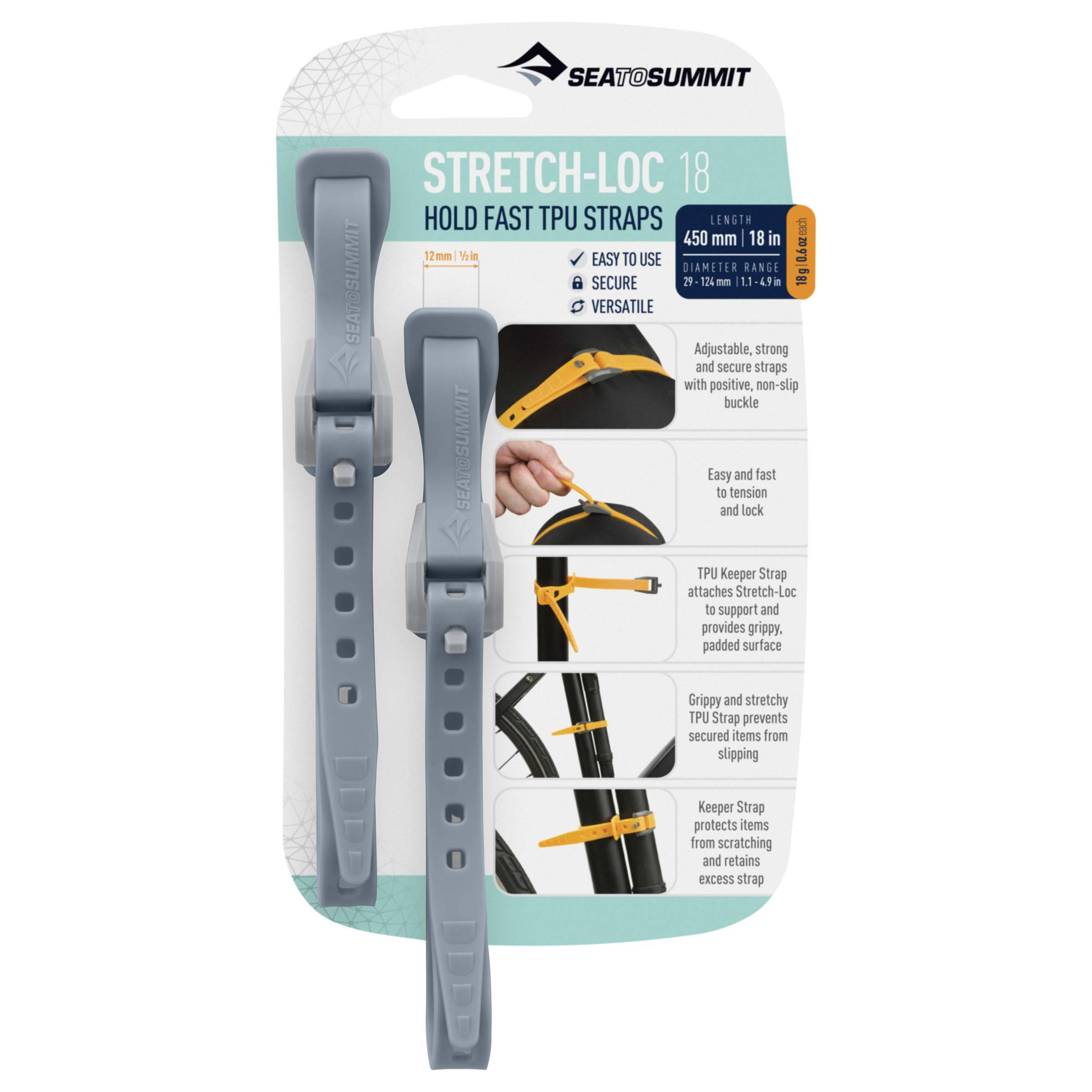 Stretch-Loc TPU Straps 450 / 12 mm, 2 stk Sea to Summit sovegrej