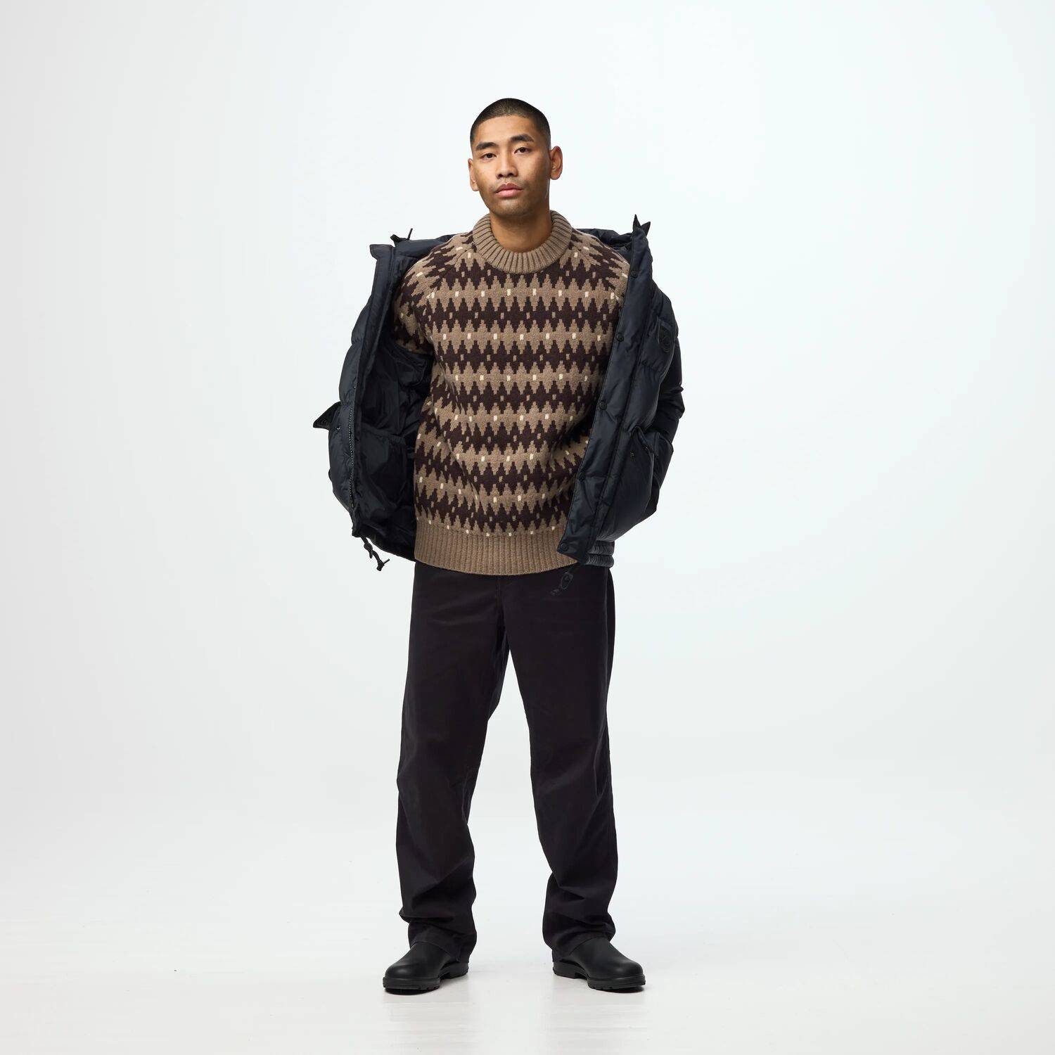 Övik Jacquard Knit Herre