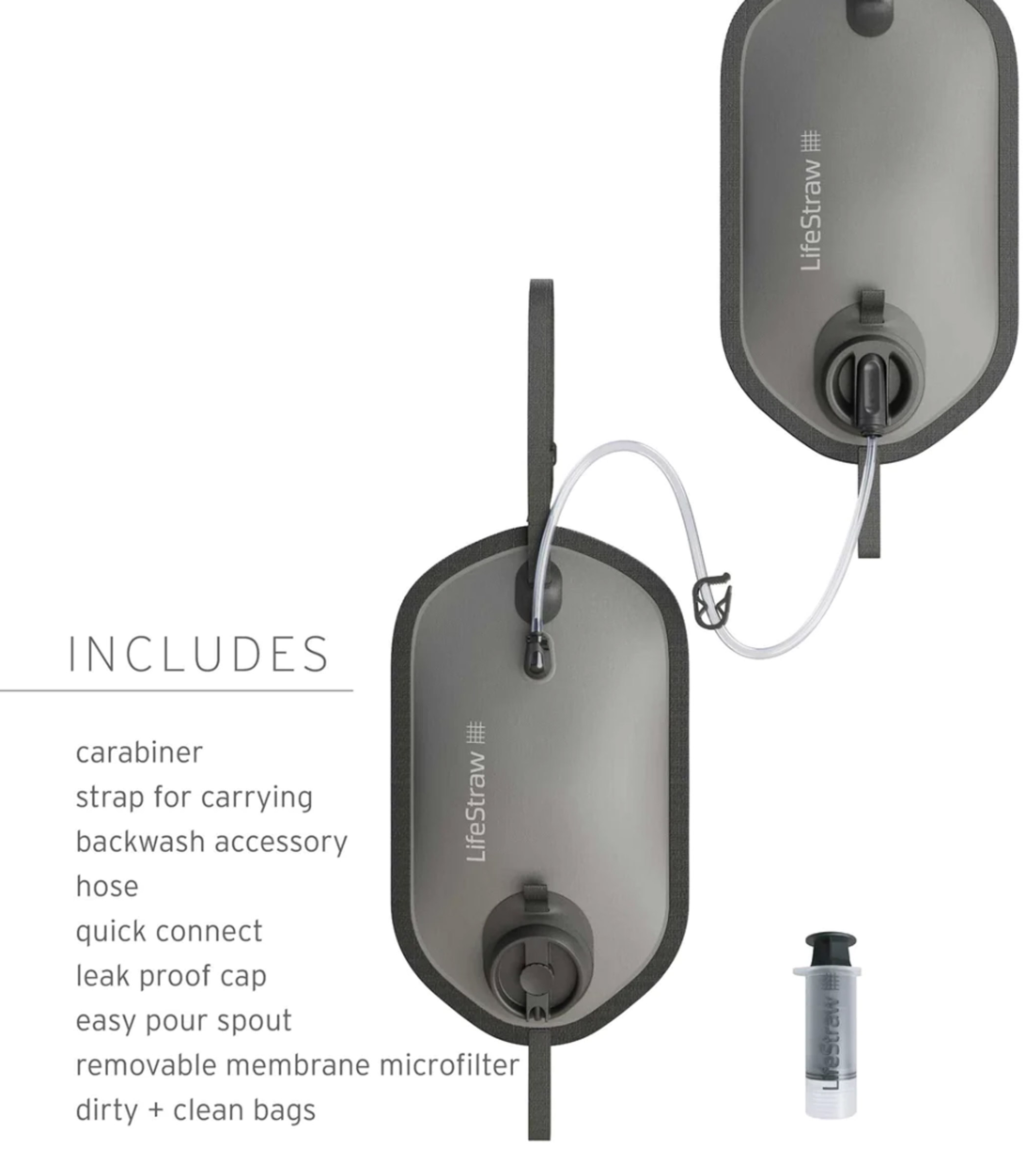 Gravity 8 ltr Vandrensningssystem + 8 ltr Vandopbevaringspose