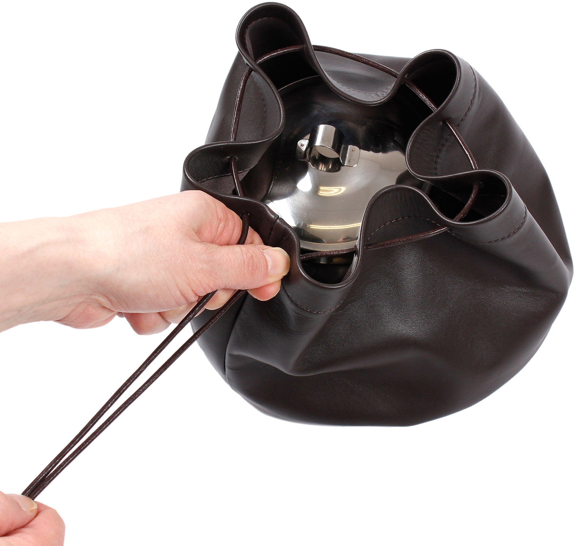 Leather Pouch, Coffee Pot