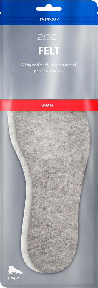 Felt Warm Insole 2GO fodtoj
