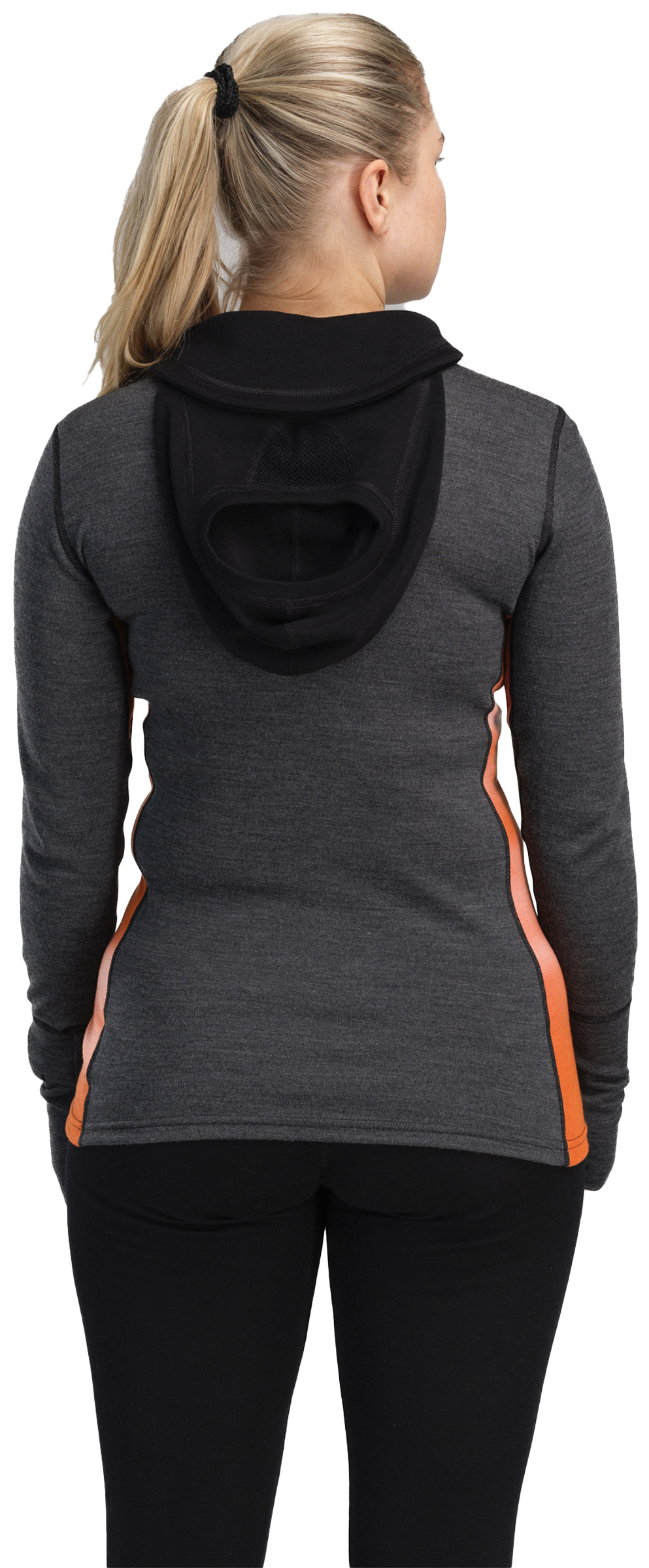 WarmWool Hood Sweater with Zip Dame