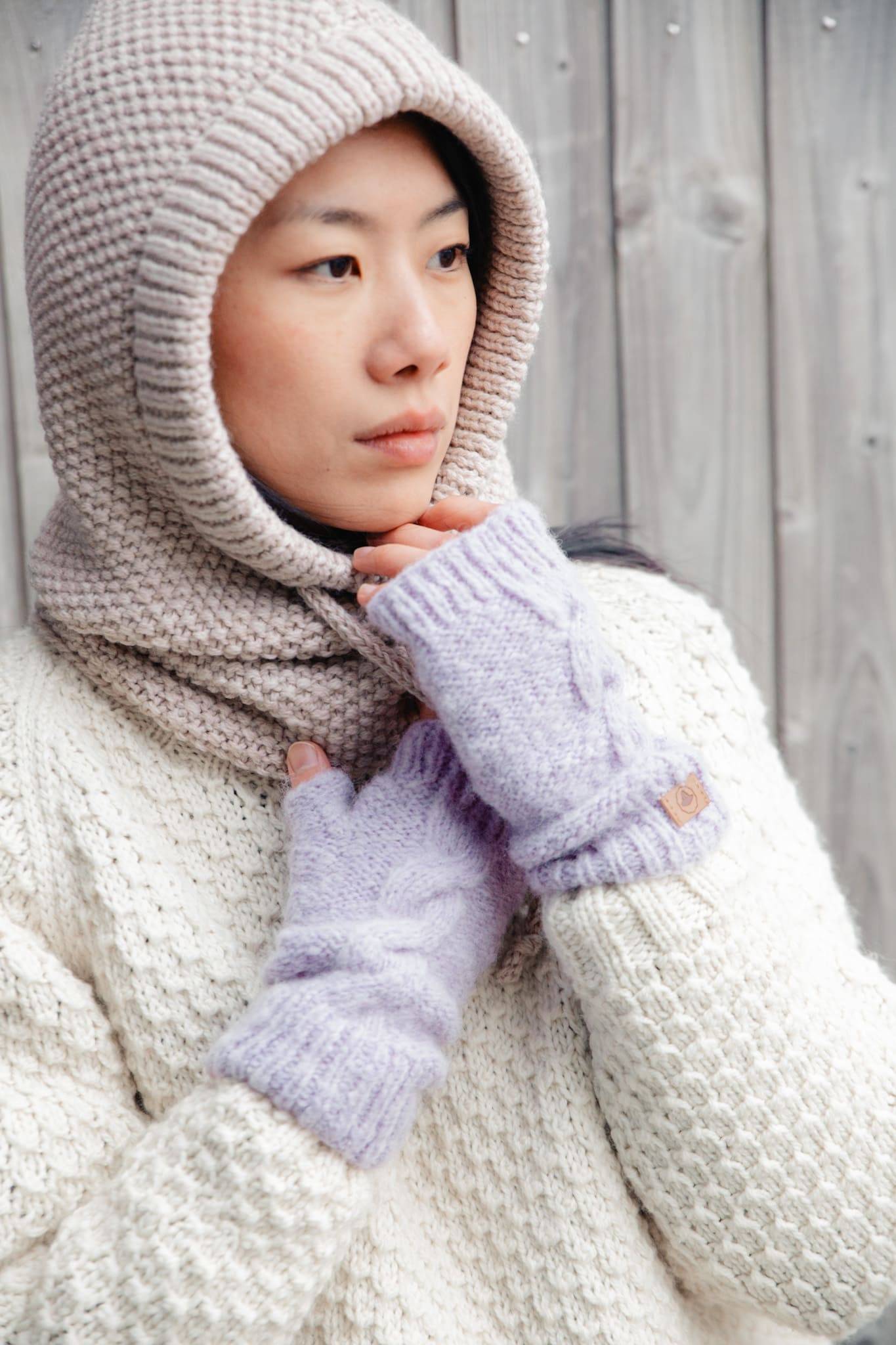 Cable Wristwarmer Sgl. Dame