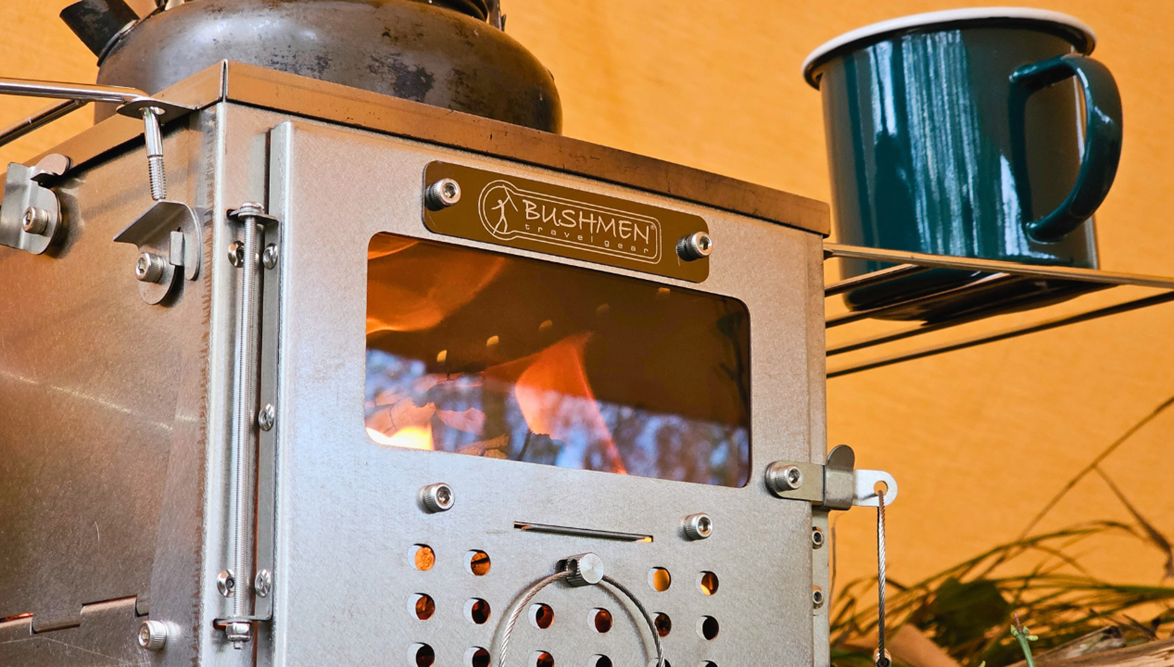 Fastfold Titanium Camping Stove with 2 Windows