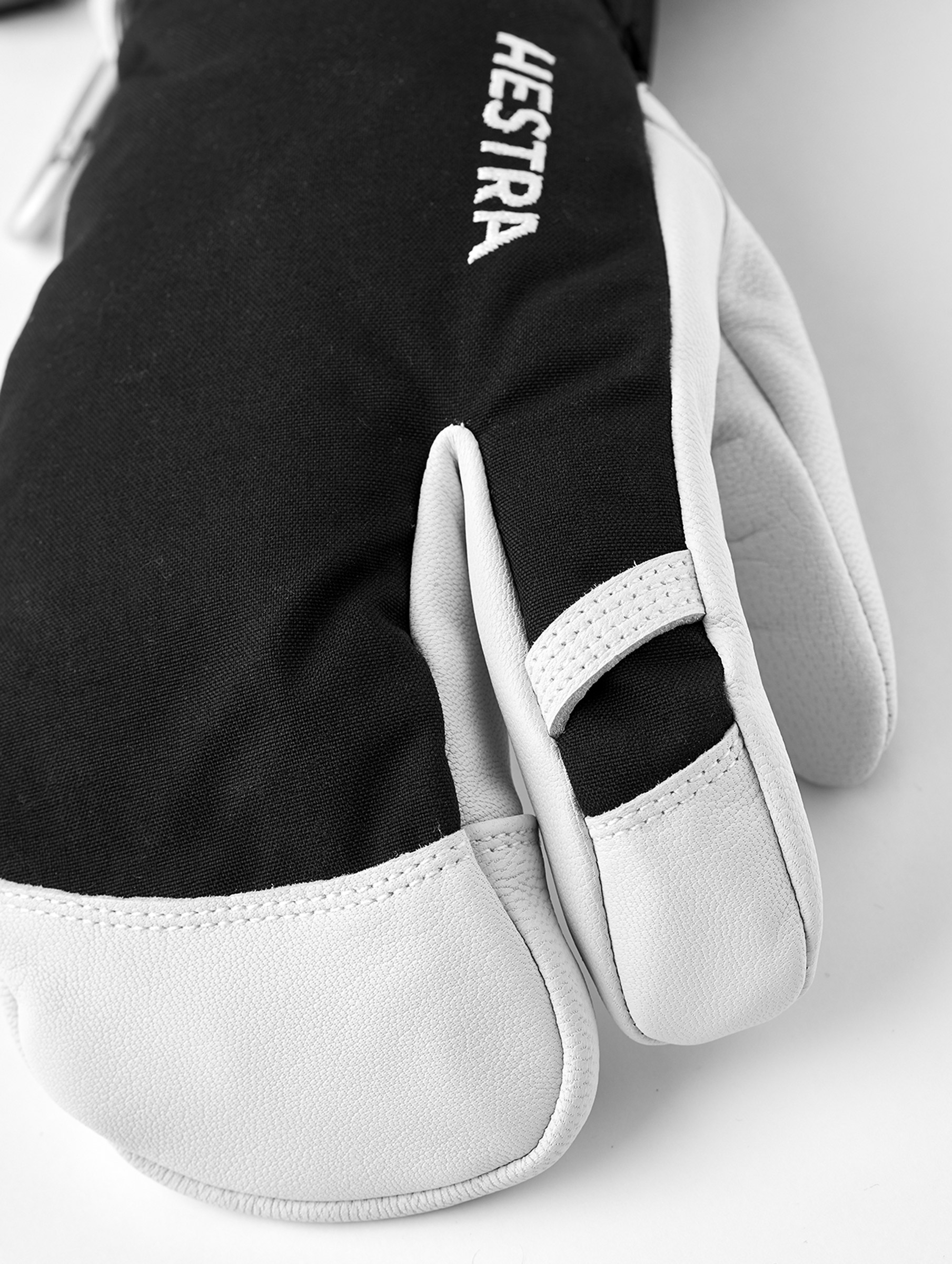 Army Leather Heli Ski 3-Finger Skihandsker