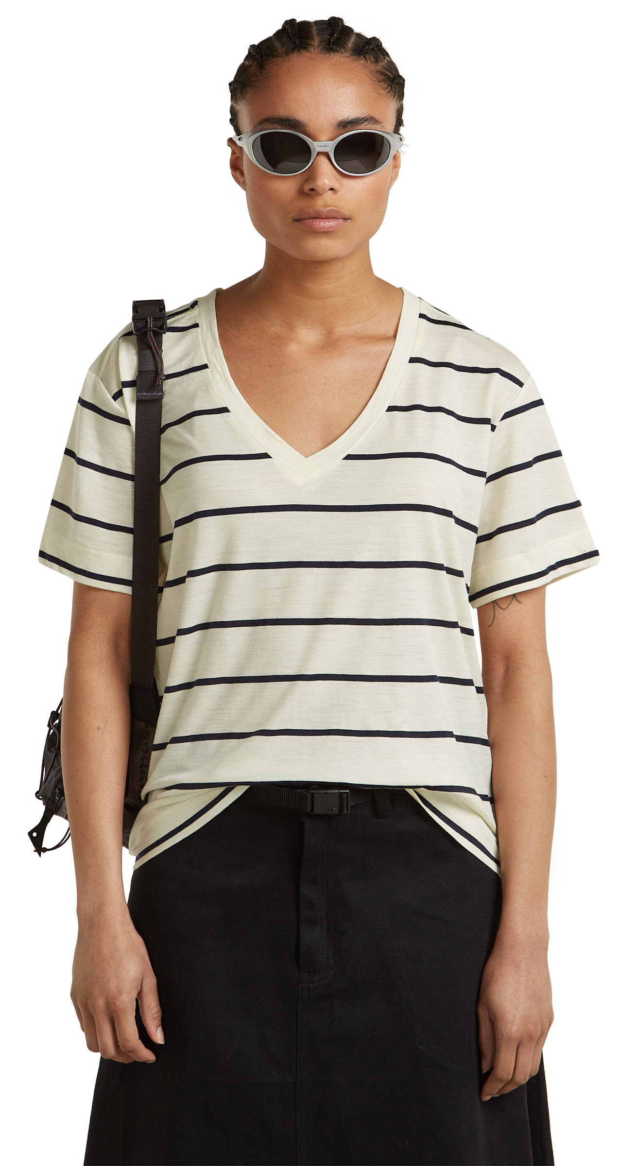 Merino 150 Tech Lite SS Relaxed V Neck Tee Dame