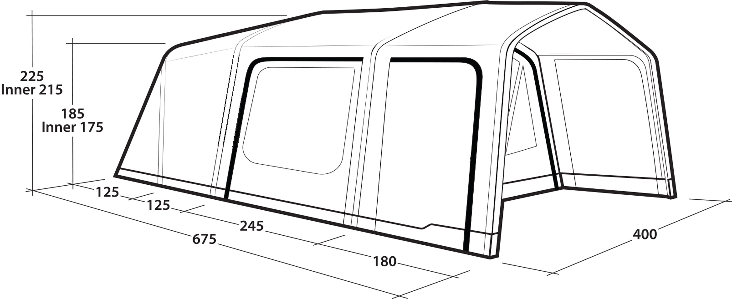 Iowa 6 Lufttelt, 6-Personers Telt