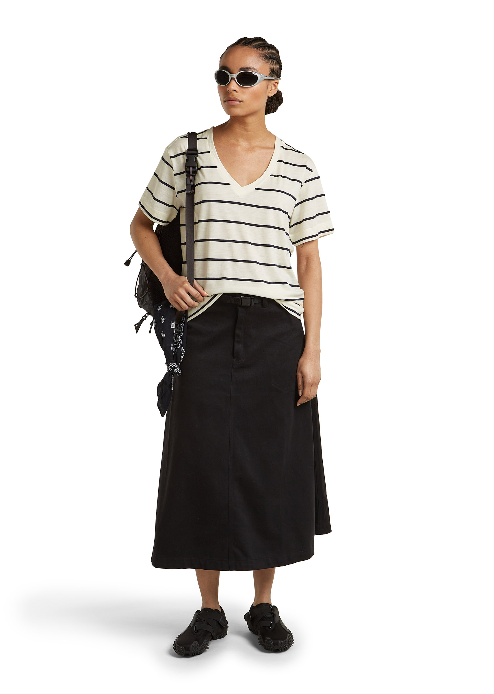 Merino 150 Tech Lite SS Relaxed V Neck Tee Dame