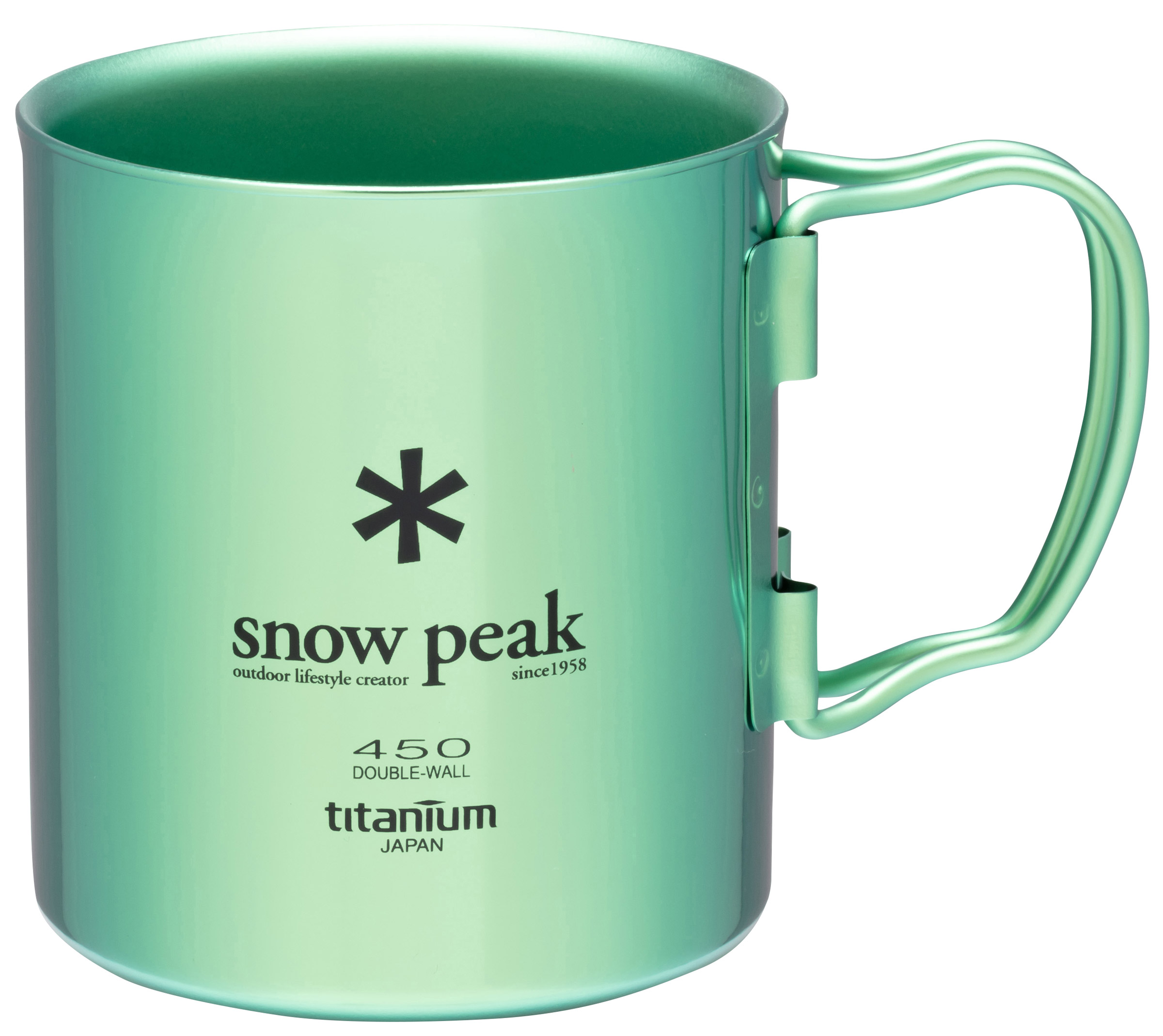 Titanium Double Wall Anodized 450 ml Kop Snow Peak kogegrej