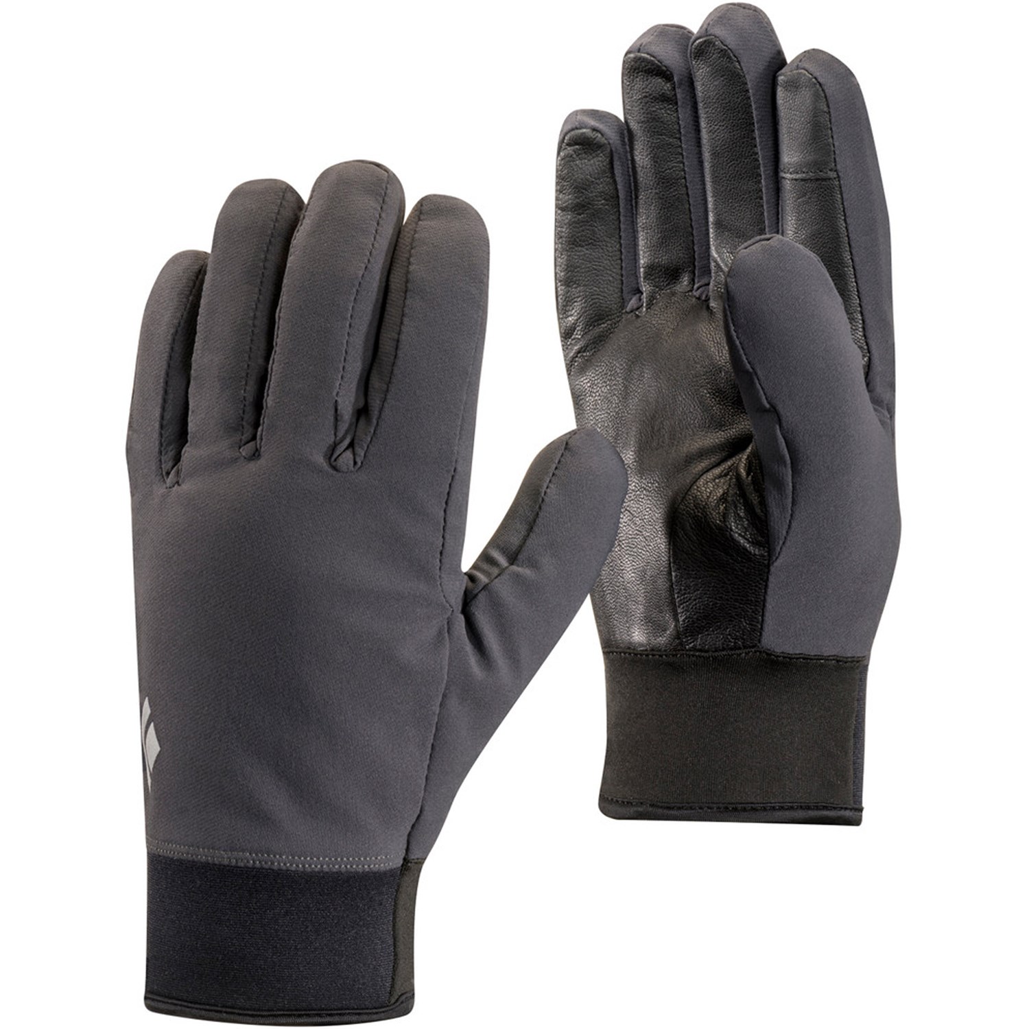 Black Diamond Midweight Softshell Gloves S Grå/Sort Handsker & luffer